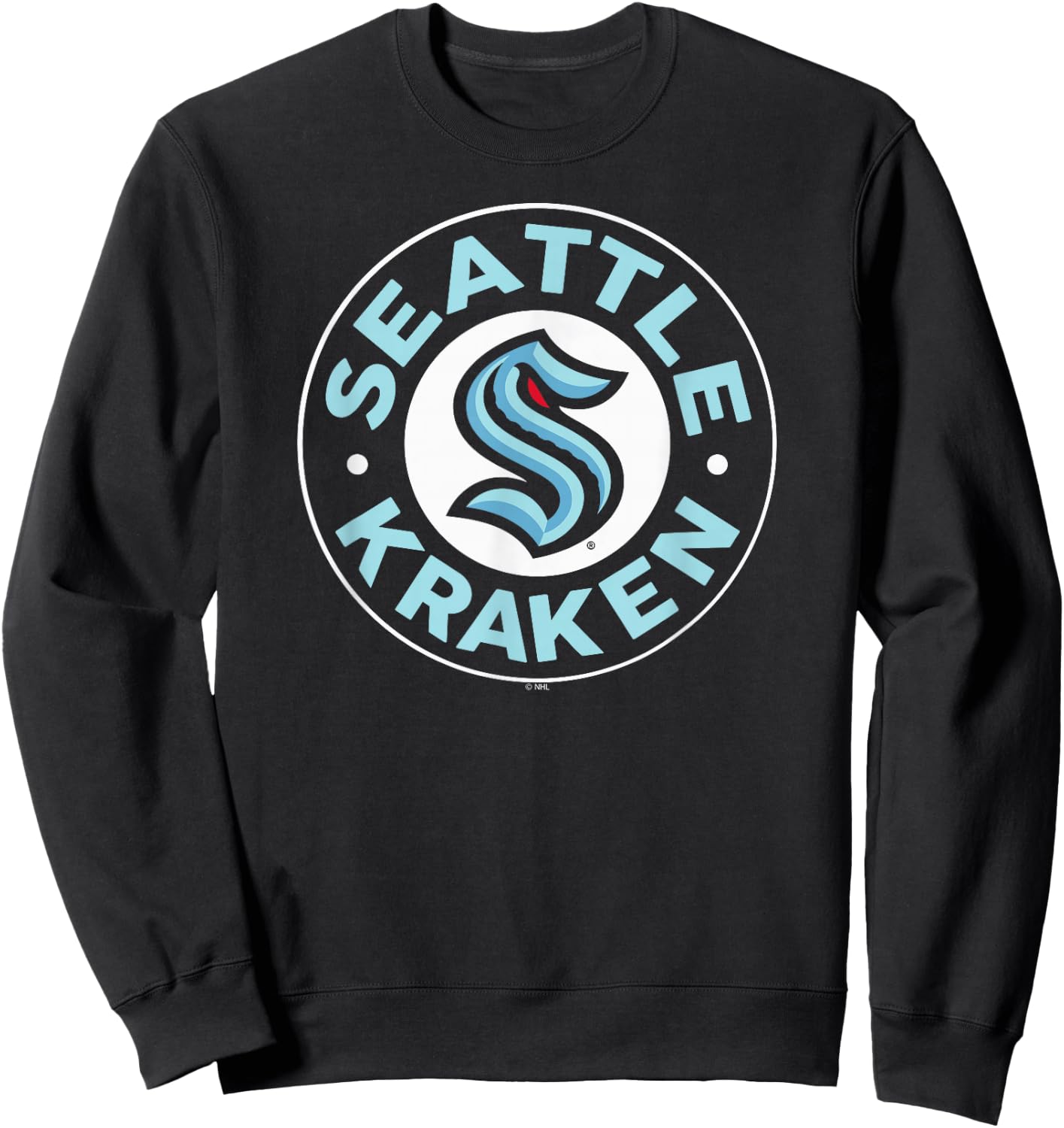 Seattle Kraken Symbol Navy Officially Licensed Sweatshirt - Sweatshirt | Black