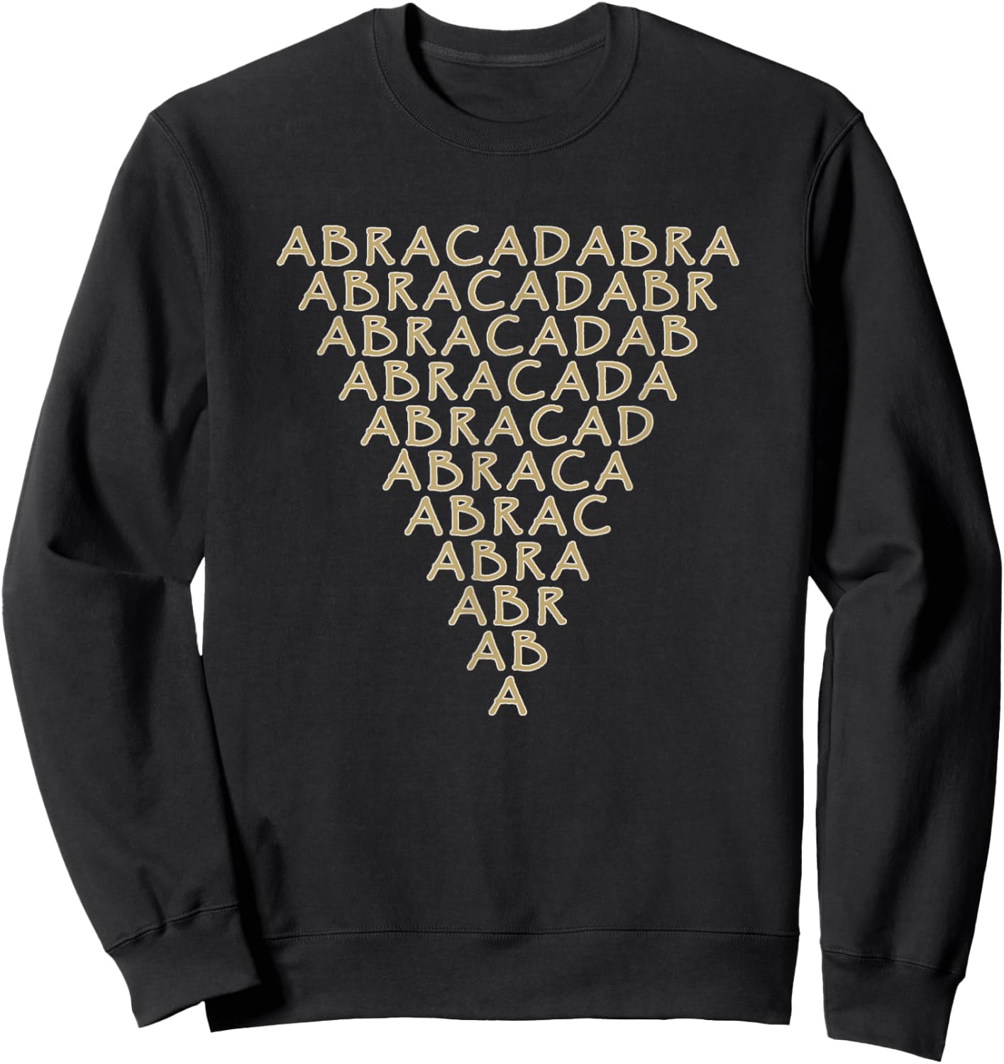 Abracadabra Triangle Protection Amulet Magic Sweatshirt - Sweatshirt | Black