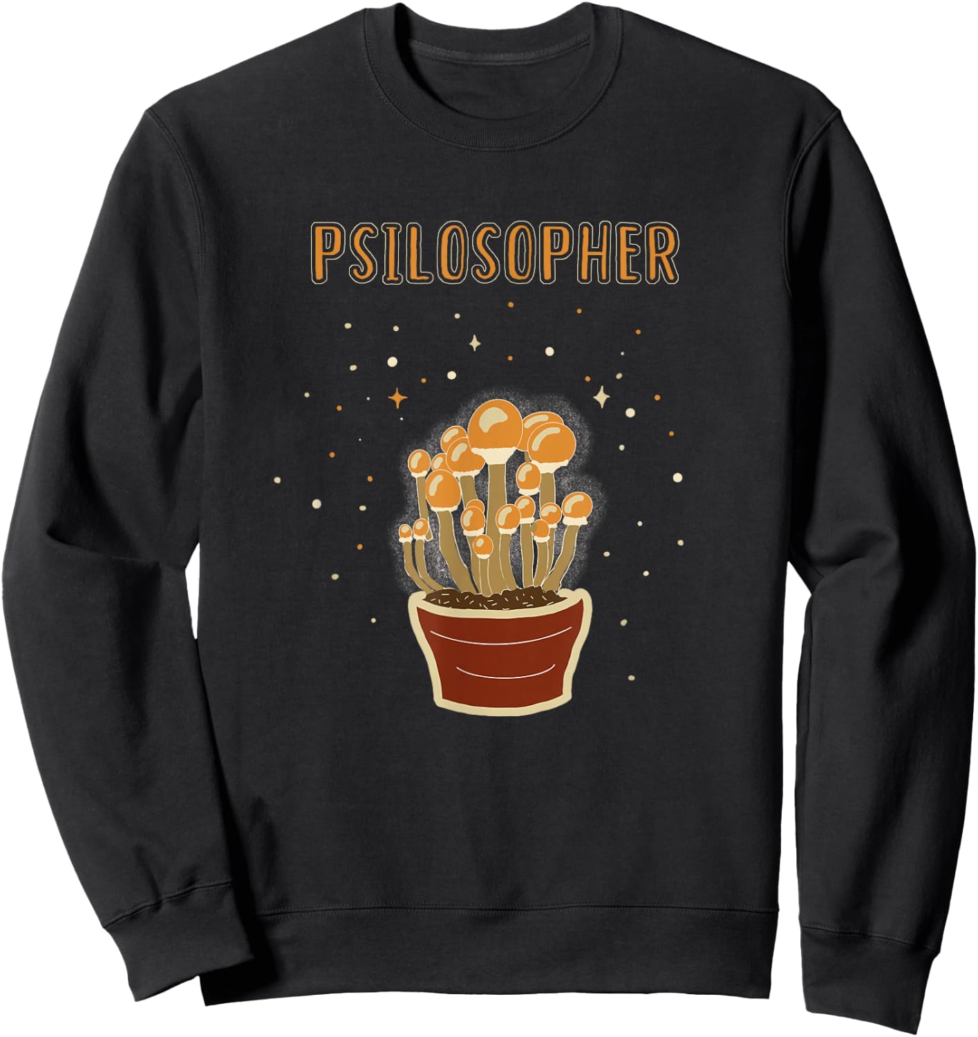 Psilosopher - Psilocybin Mushrooms - Entheogen Sweatshirt - Sweatshirt | Black