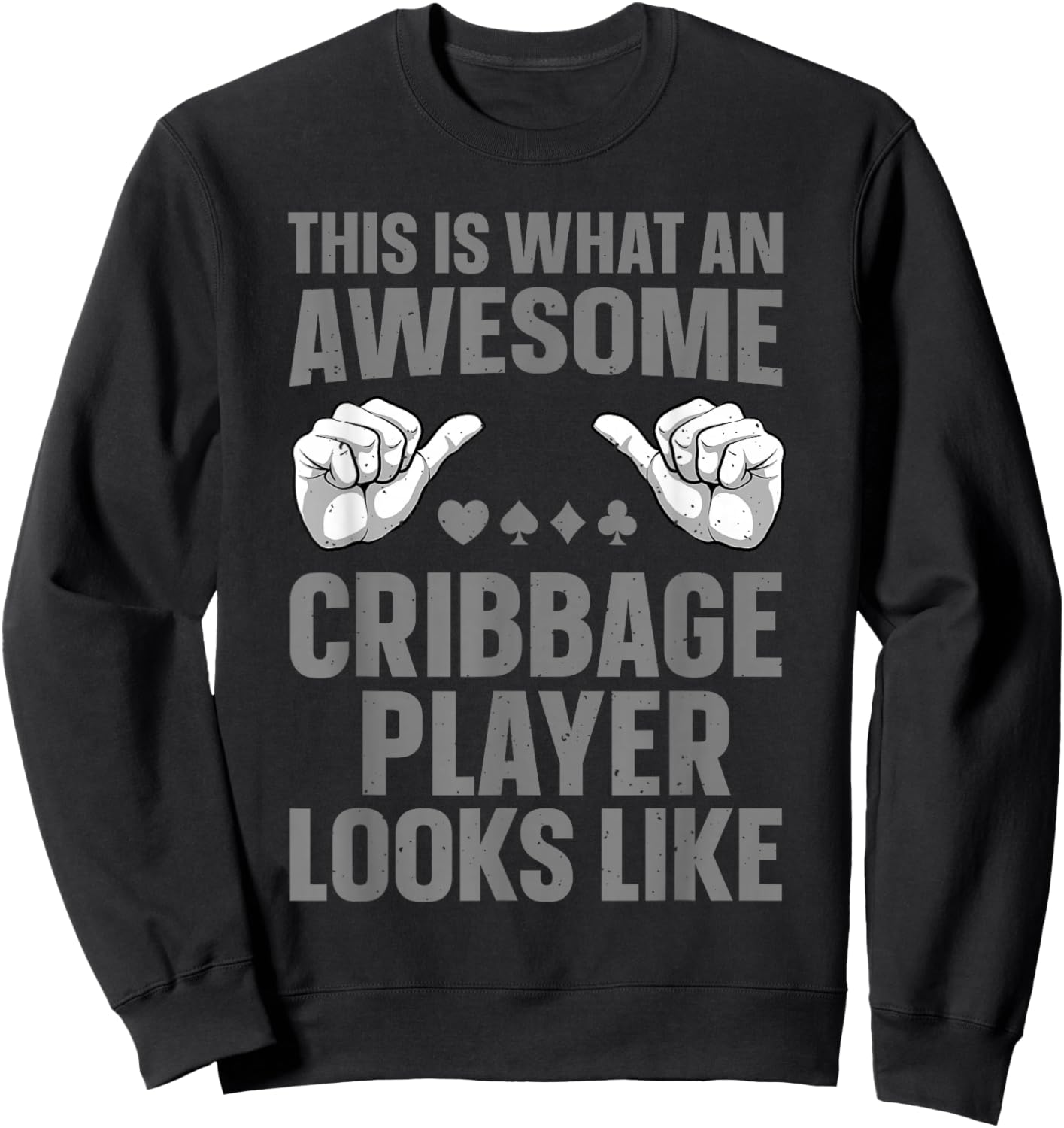 Cribbage Art Women Cribbage Board Cribbage Players Sweatshirt - Sweatshirt | Black