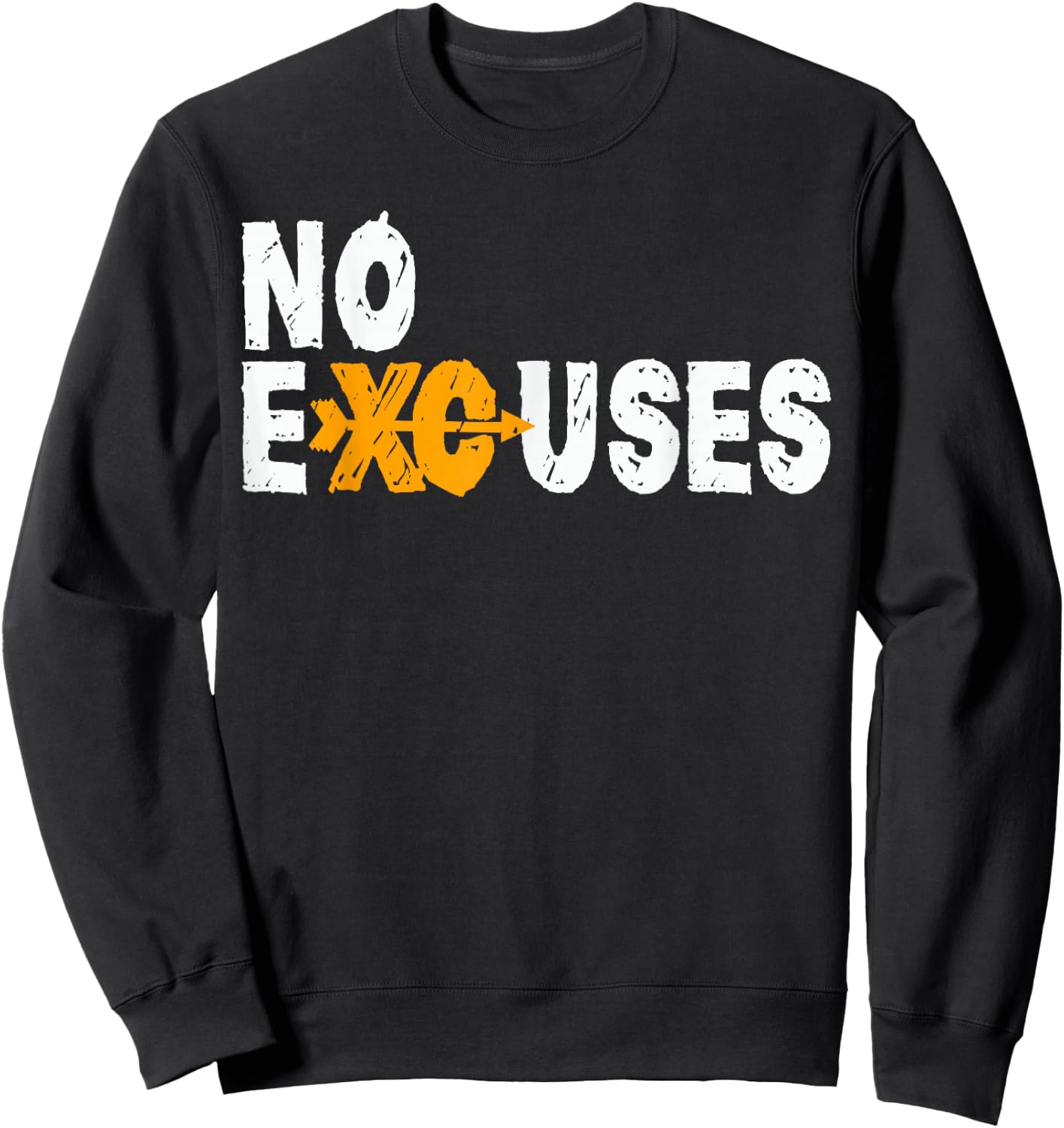 No Excuses Cross Country Running Shirt for XC Runners Sweatshirt - Sweatshirt | Black