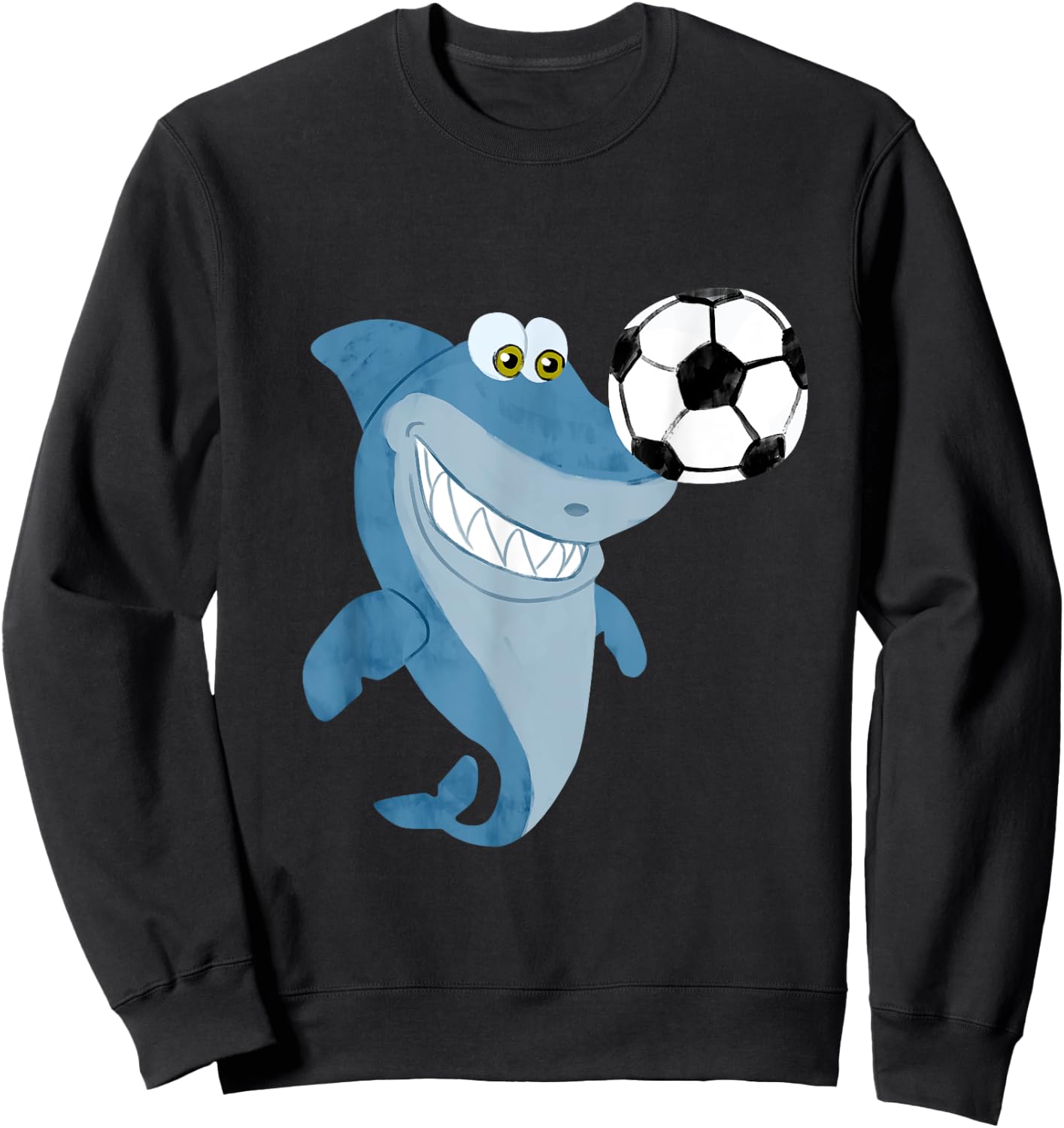 Soccer Team Shark - Soccer Player Sweatshirt - Sweatshirt | Black