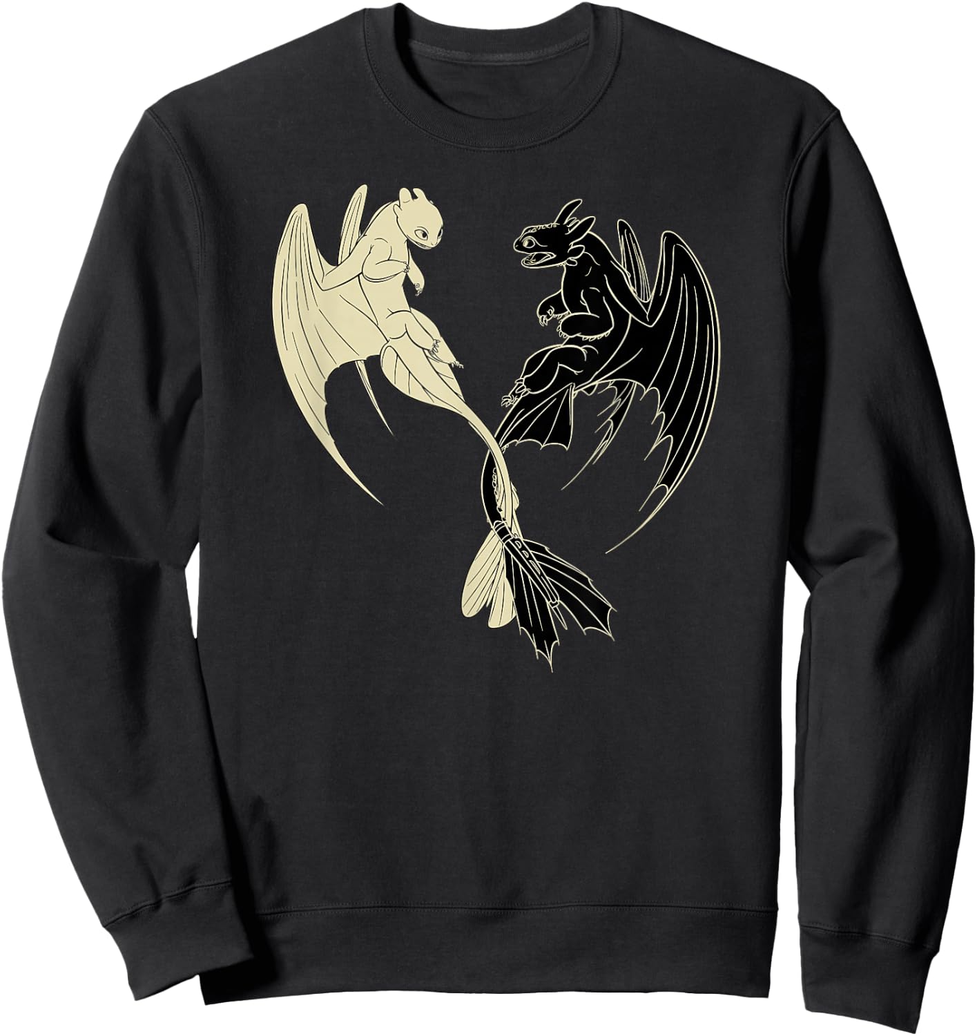 How to Train Your Dragon 3 Hidden World Lightfury Toothless Sweatshirt - Sweatshirt | Black