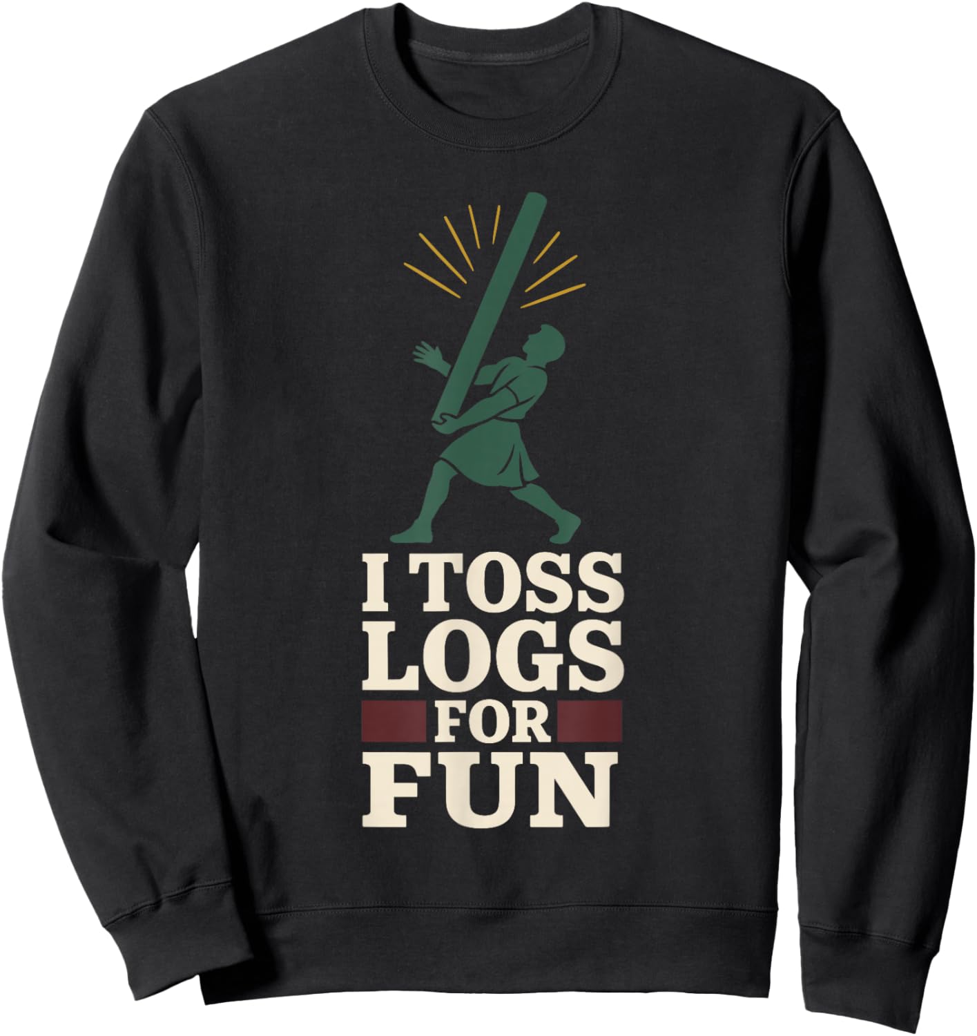 Highland Games Caber Tosser Clan Pride Scotland Strength Sweatshirt - Sweatshirt | Black