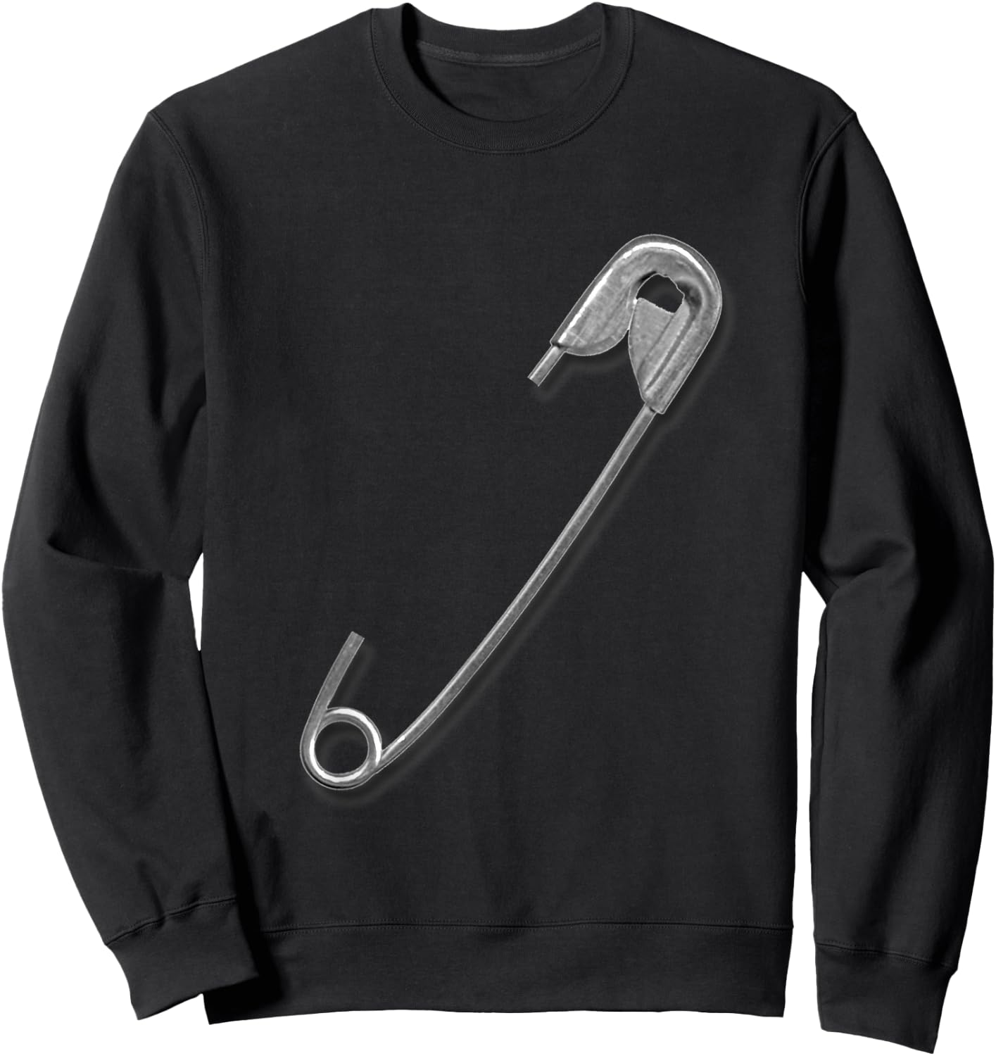Safety Pin Art Sweatshirt - Sweatshirt | Black