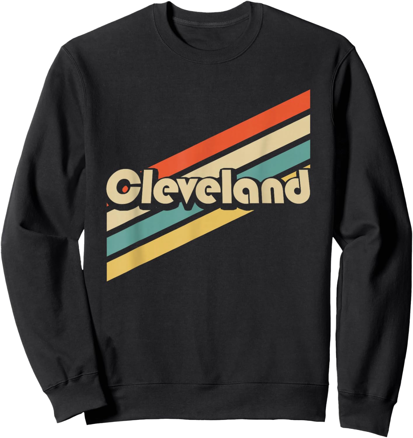Vintage 80s Cleveland Ohio Sweatshirt - Sweatshirt | Black