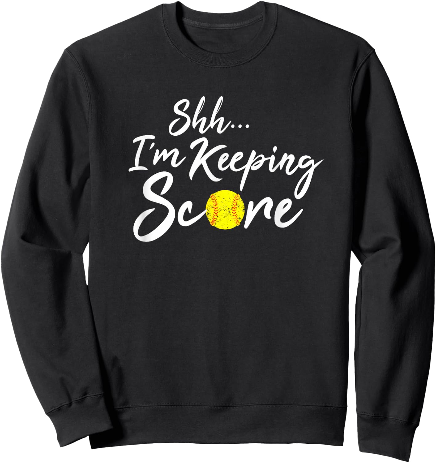 Scorekeeper Gift Funny Softball Team Score Book Keeper Shirt Sweatshirt - Sweatshirt | Black