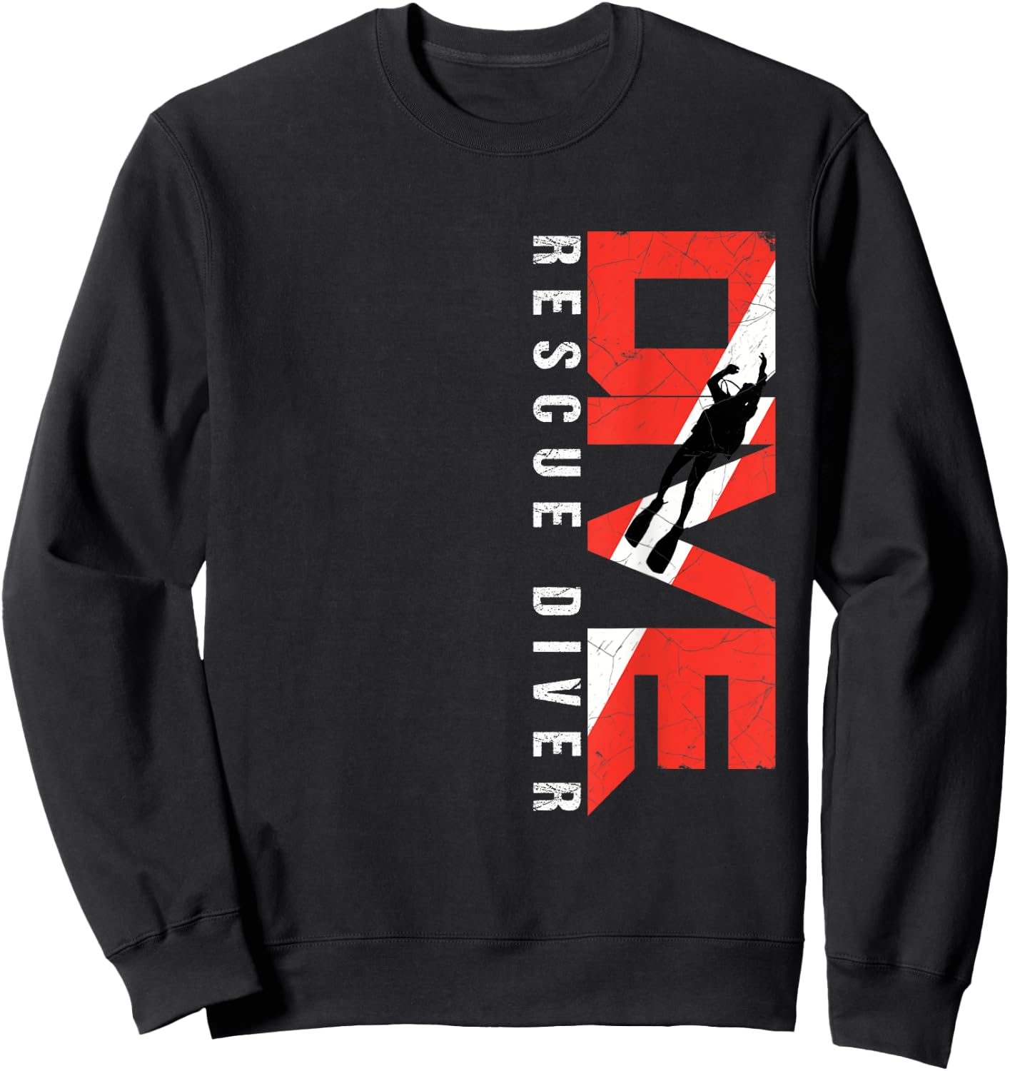 SCUBA Rescue Diver for Instructors, Students, Divers Sweatshirt - Sweatshirt | Black