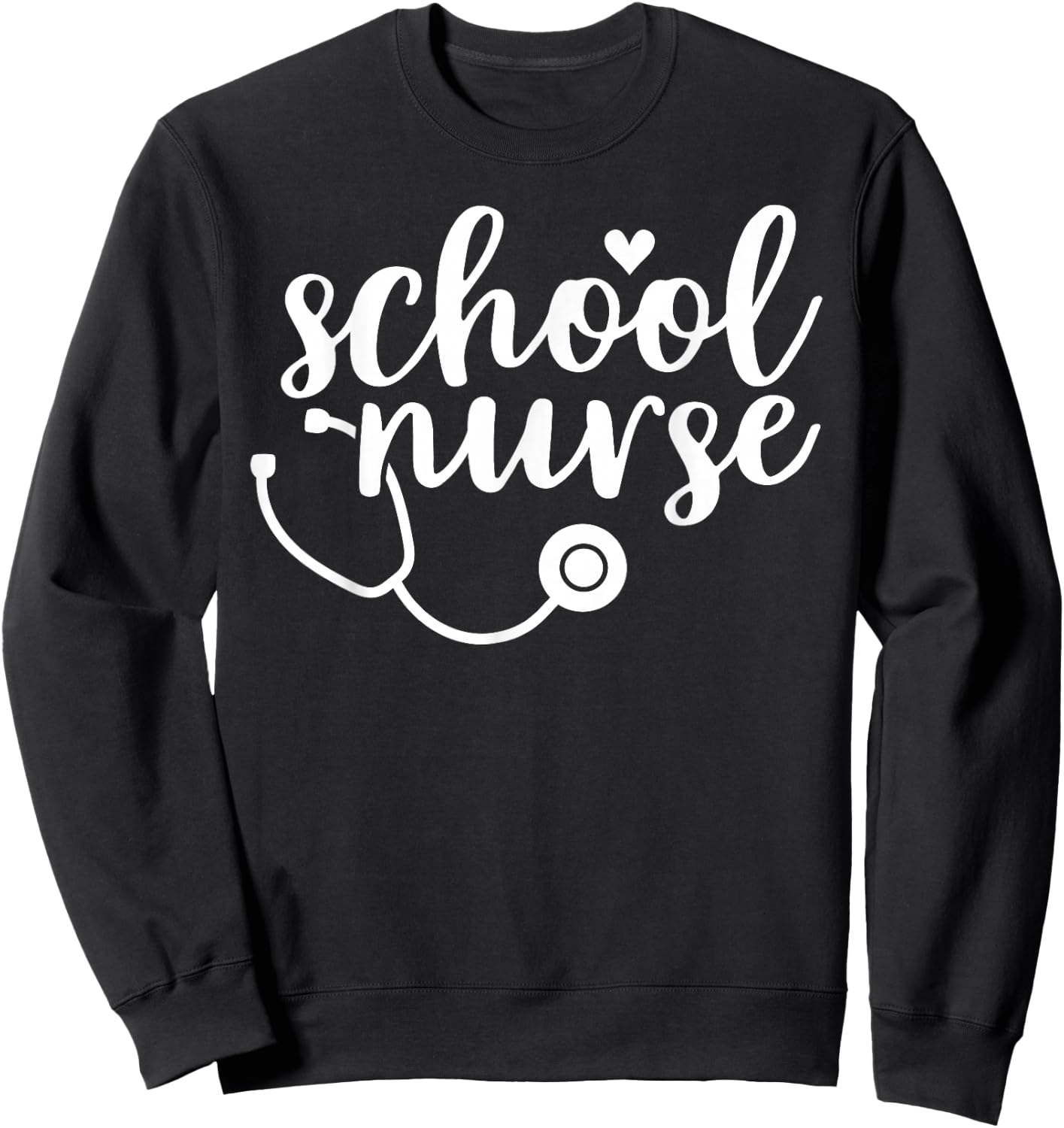 Cute School Nurse Appreciation Sweatshirt - Sweatshirt | Black