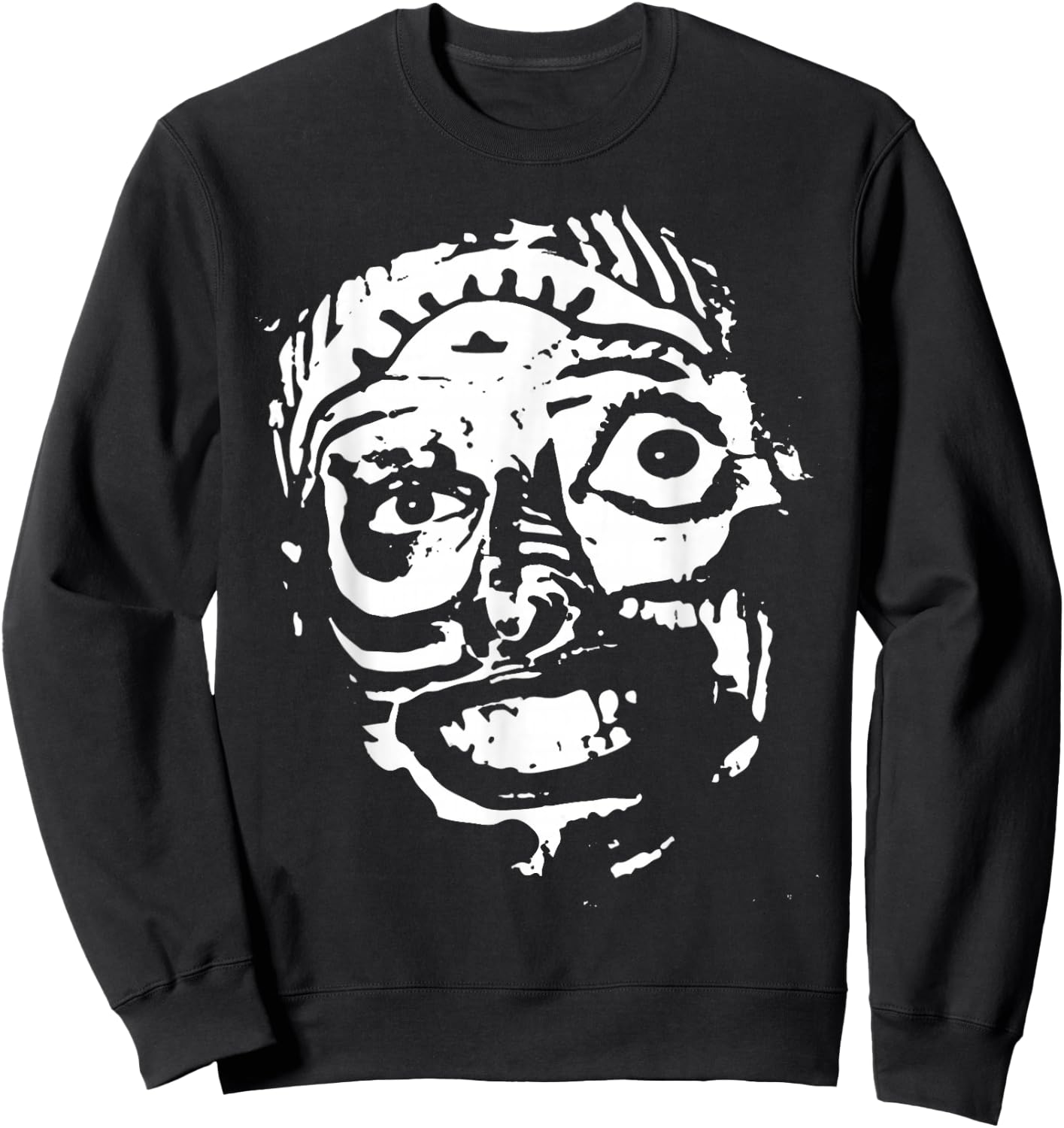 Vintage Meditation Retro Will Wood Basic Selffish Funny Sweatshirt - Sweatshirt | Black