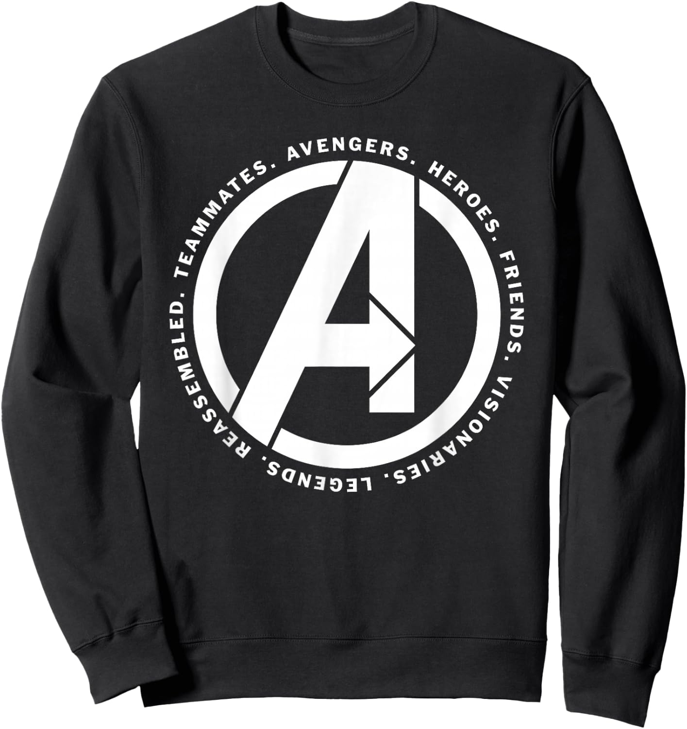 Marvel Avengers: Endgame Logo Heroes and Legends Small Sweatshirt - Sweatshirt | Black