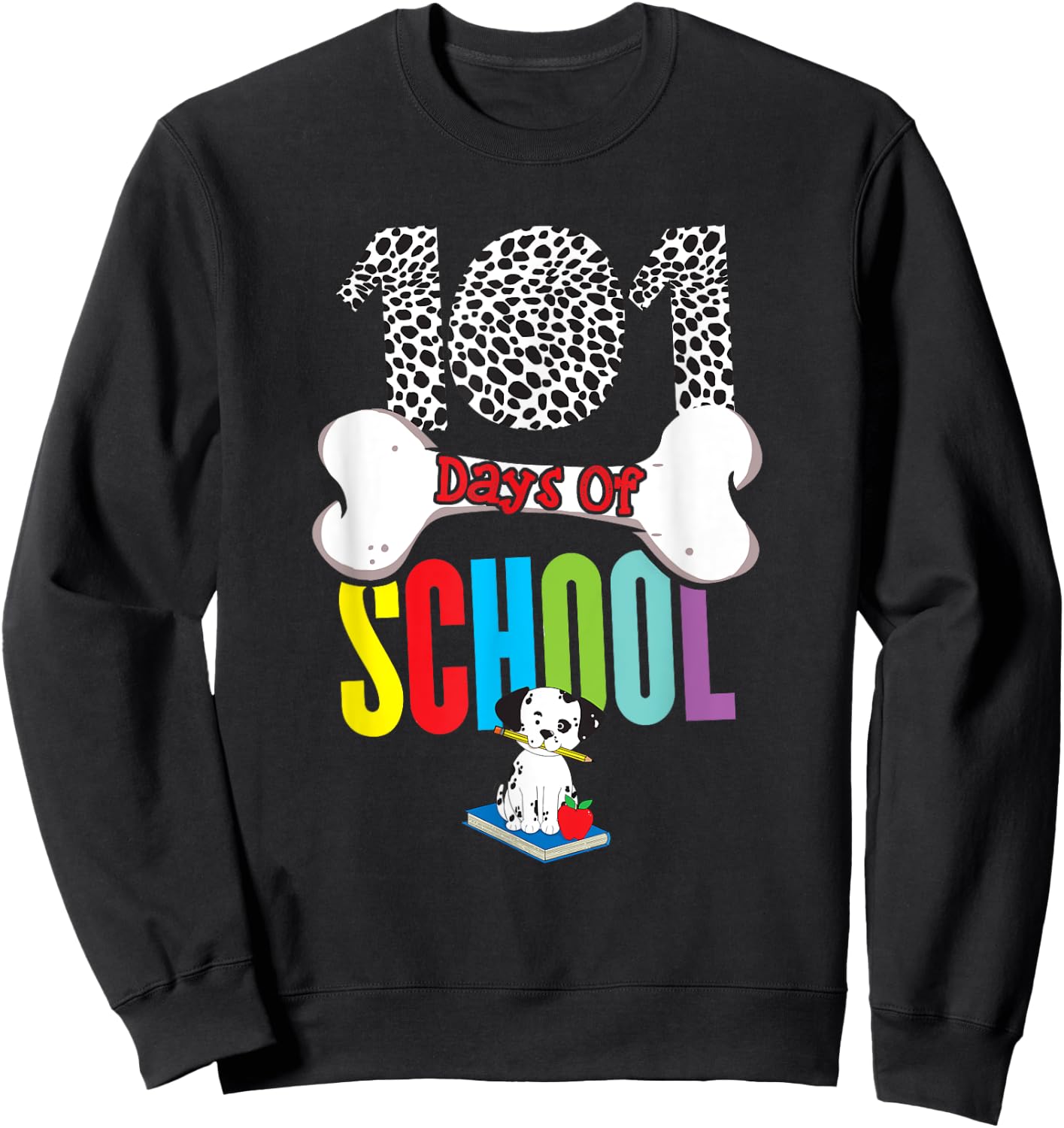 101st Days of School - 100th Day Class 101th Kids Teacher Sweatshirt - Sweatshirt | Black