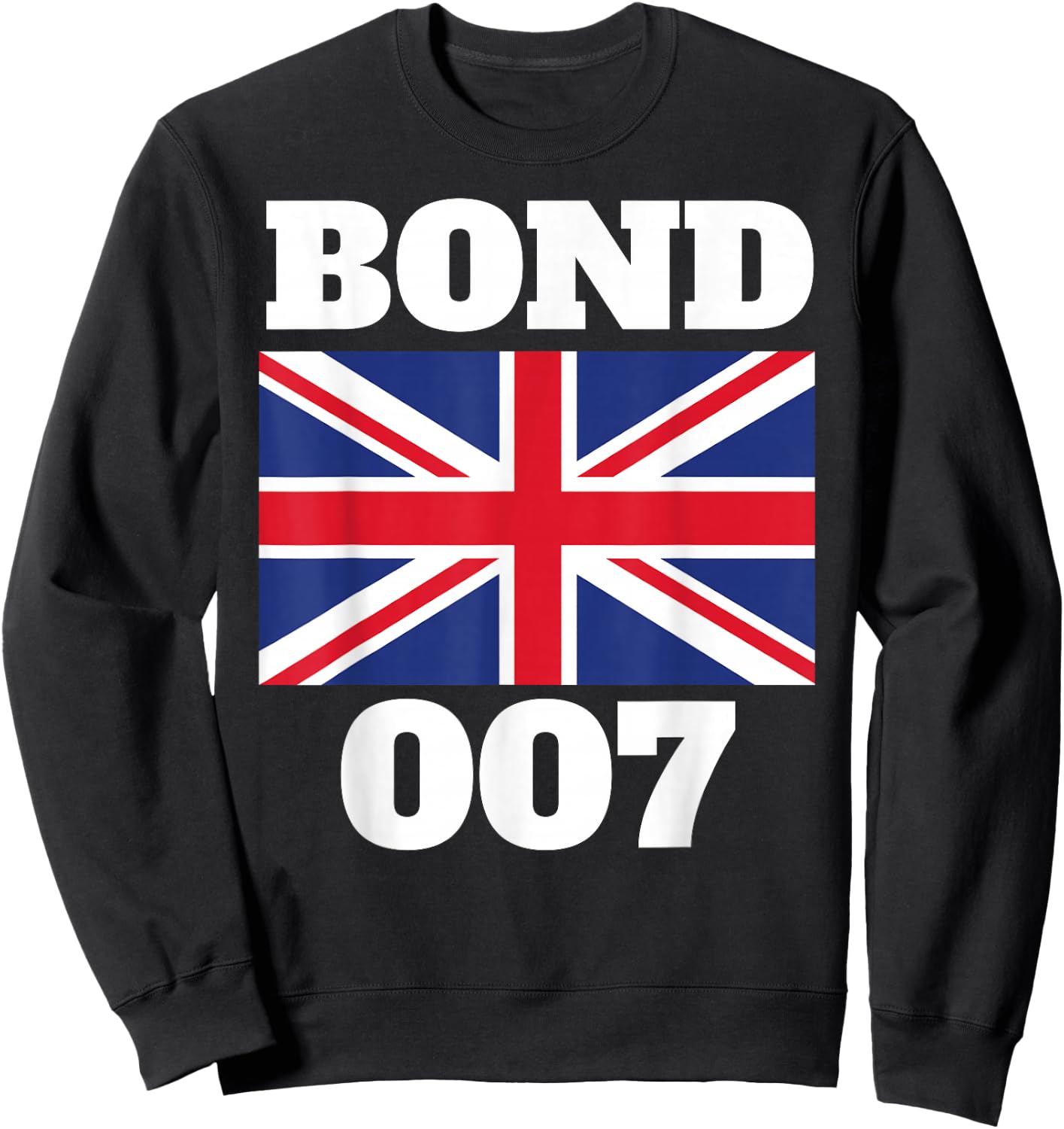 Bond Union Flag 007 Retro Shirt Sweatshirt - Sweatshirt | Black