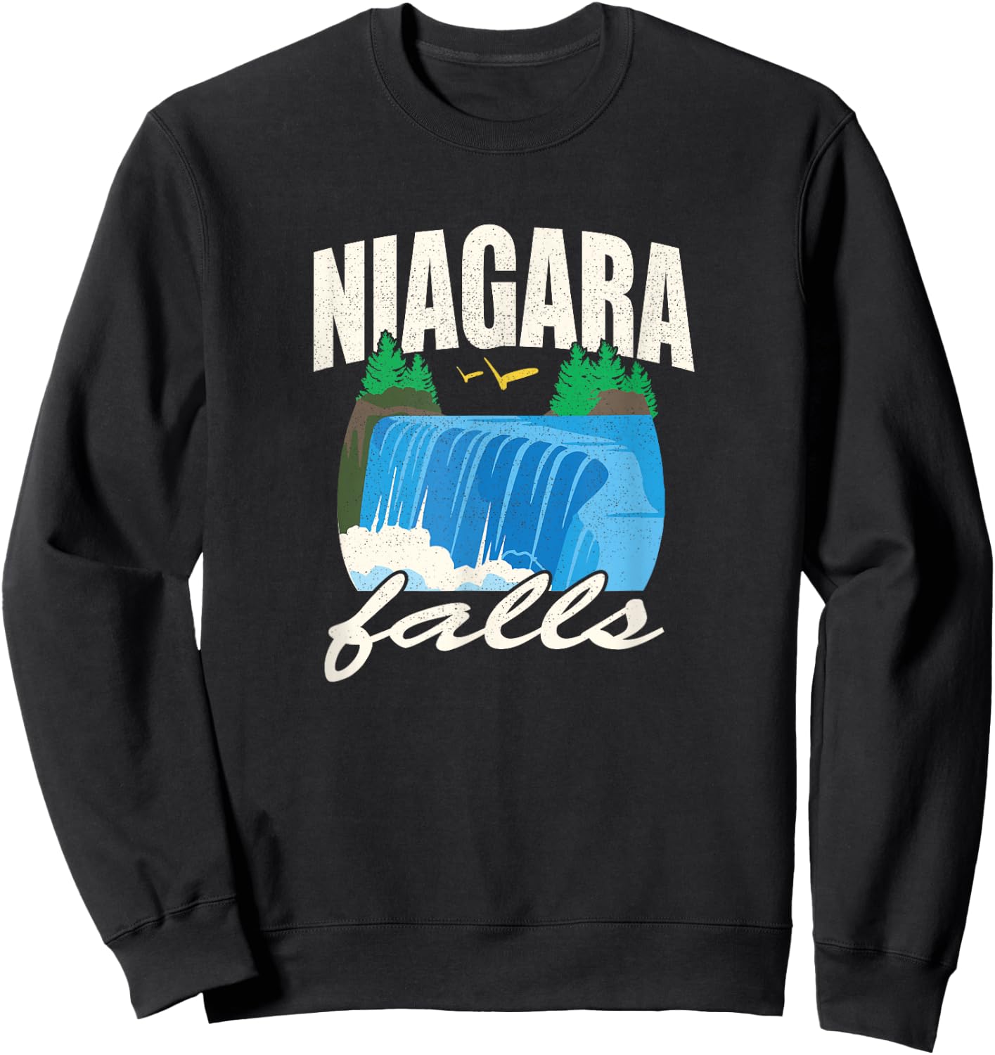 Vintage Niagara Niagra Falls National Park New York T Shirt Sweatshirt - Sweatshirt | Black