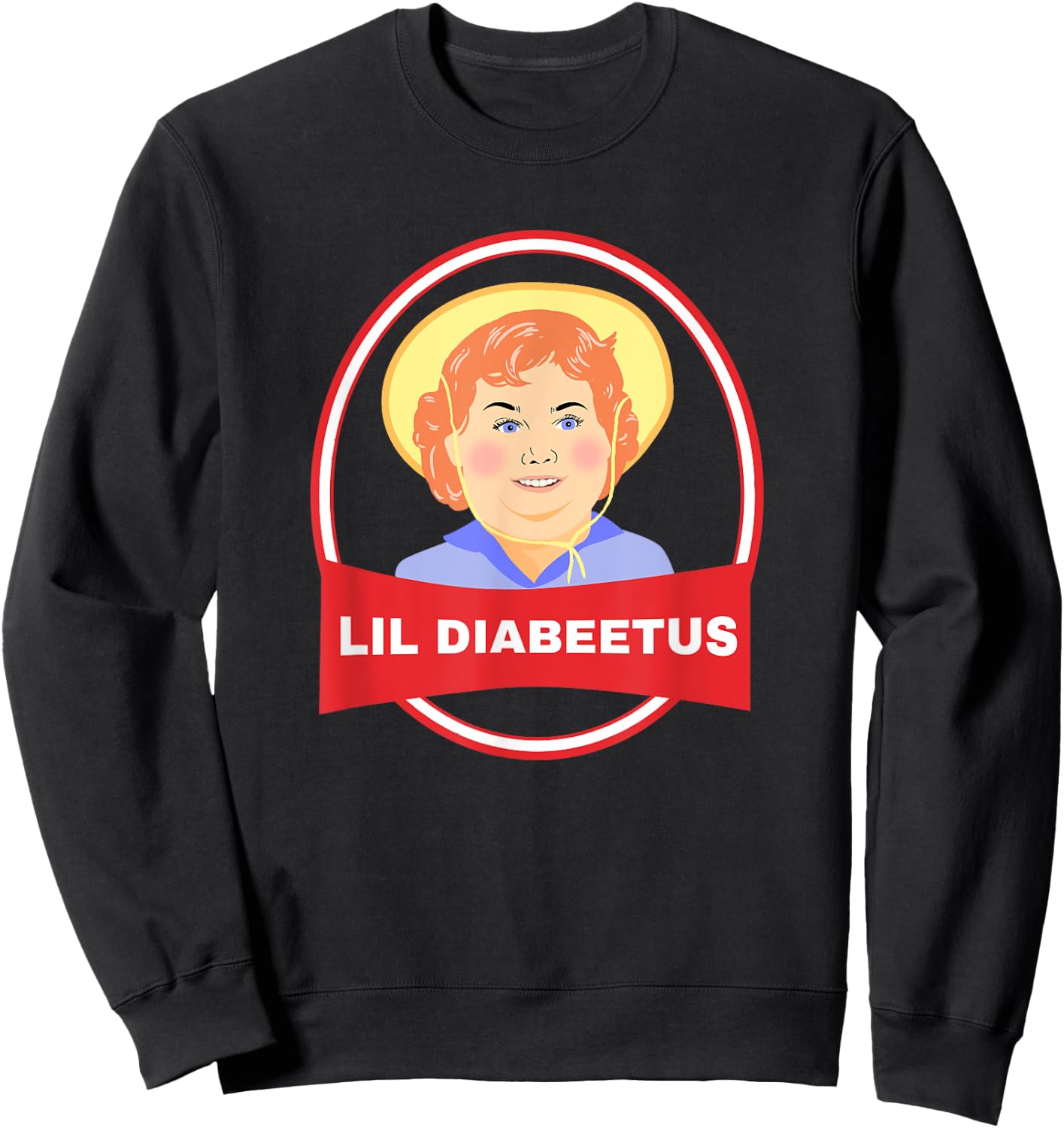Lil Diabeetus Shirt - Type 1 Diabetes T Shirts Gift Sweatshirt - Sweatshirt | Black