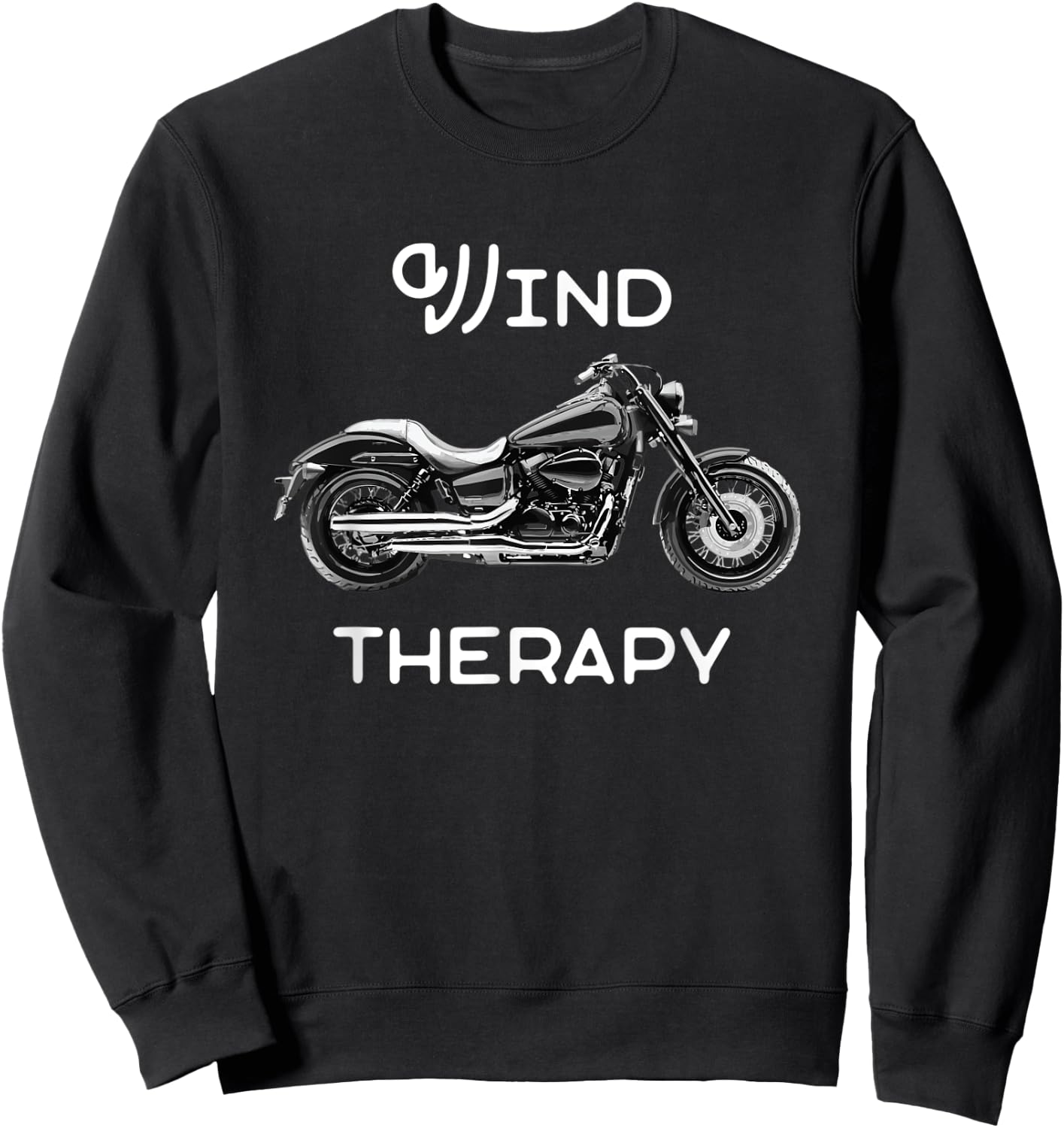 Wind therapy - motorcycle Sweatshirt - Sweatshirt | Black