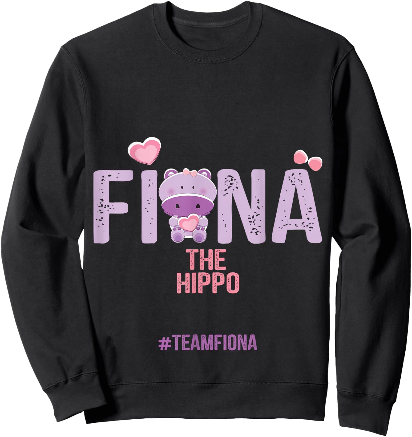 Fiona The Hippo Team Fiona Sweatshirt - Sweatshirt | Black