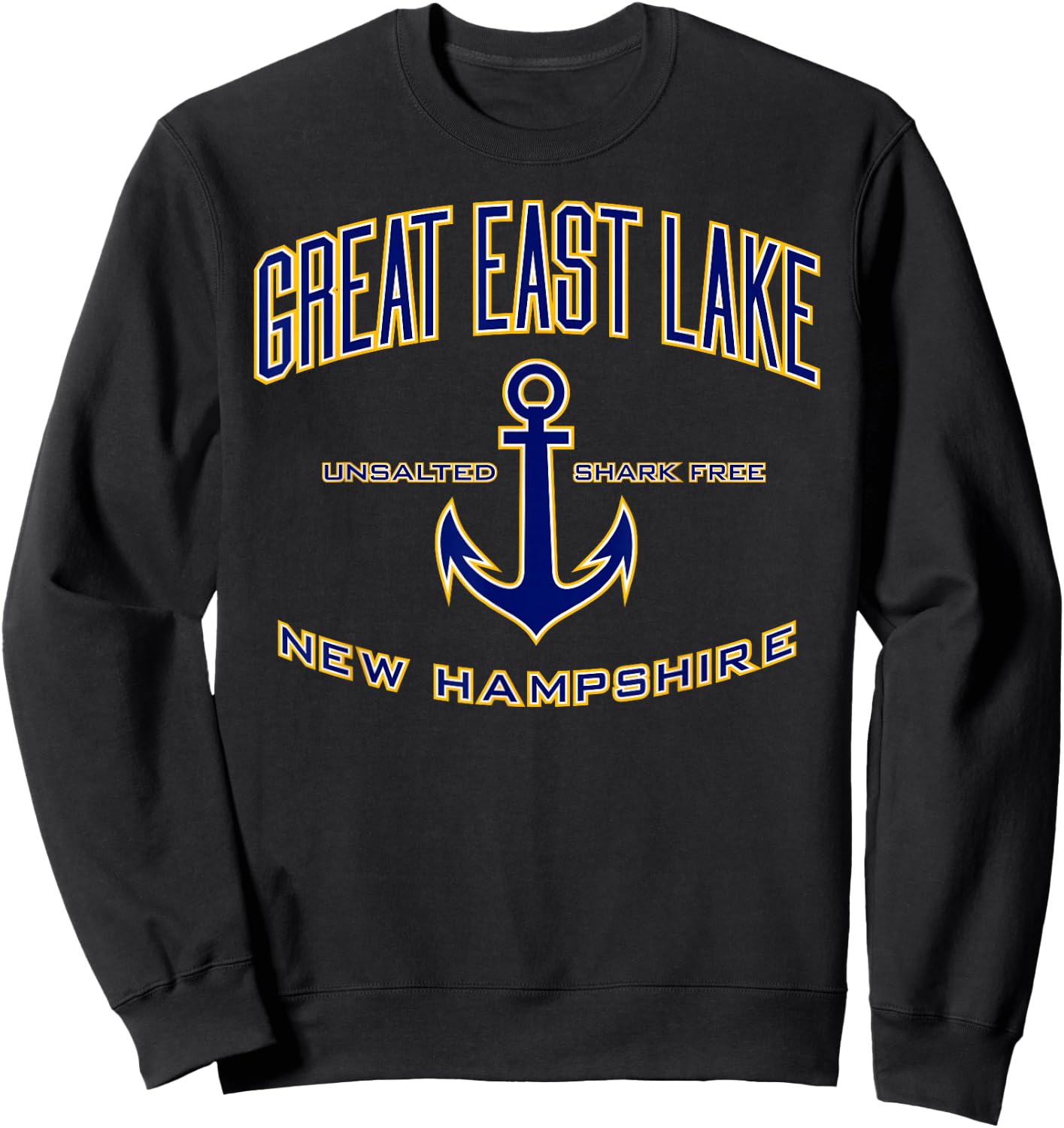 Great East Lake NH Sweatshirt - Sweatshirt | Black