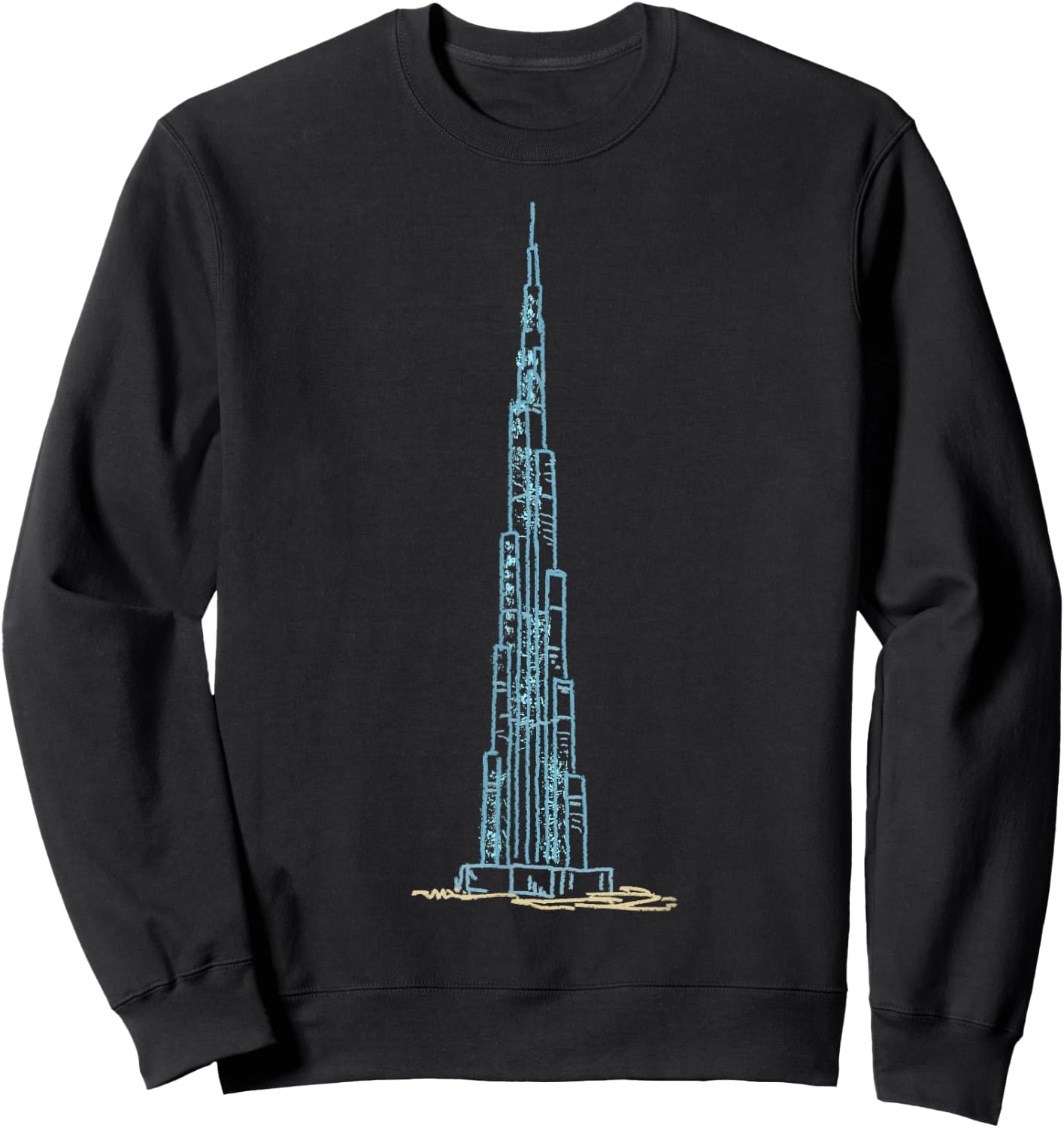 Burj Khalifa Dubai T Shirt Sweatshirt - Sweatshirt | Black