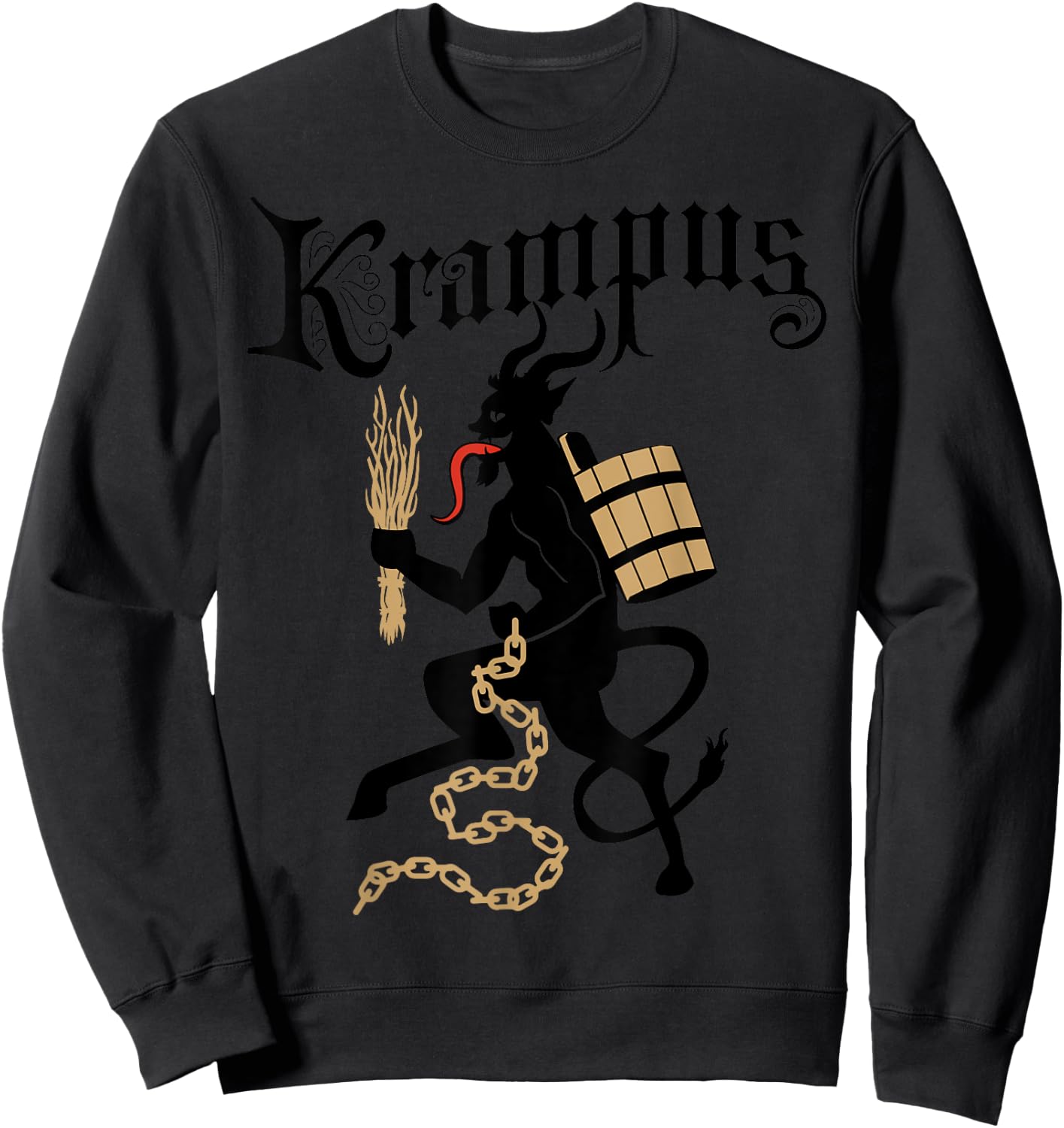 Holiday Krampus Sweatshirt - Sweatshirt | Black