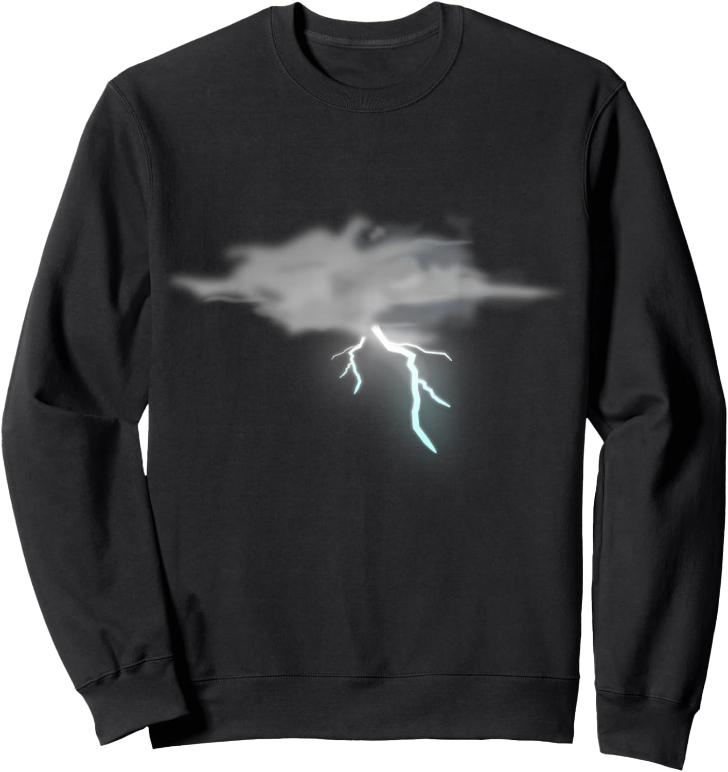 Storm Cloud Lightning Bad Weather Sweatshirt - Sweatshirt | Black