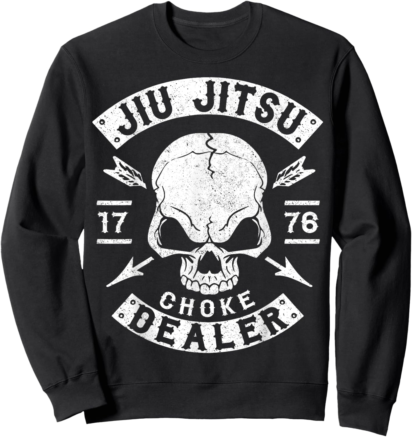 Jiu Jitsu T Shirt, Choke Dealer, Mma Shirt, Bjj Sweatshirt - Sweatshirt | Black