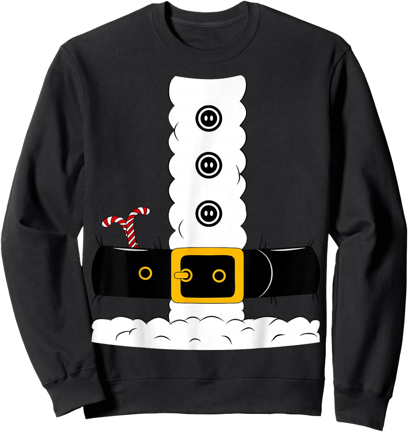 Christmas Santa Claus Suit Adult Men Women Kids Sweatshirt - Sweatshirt | Black