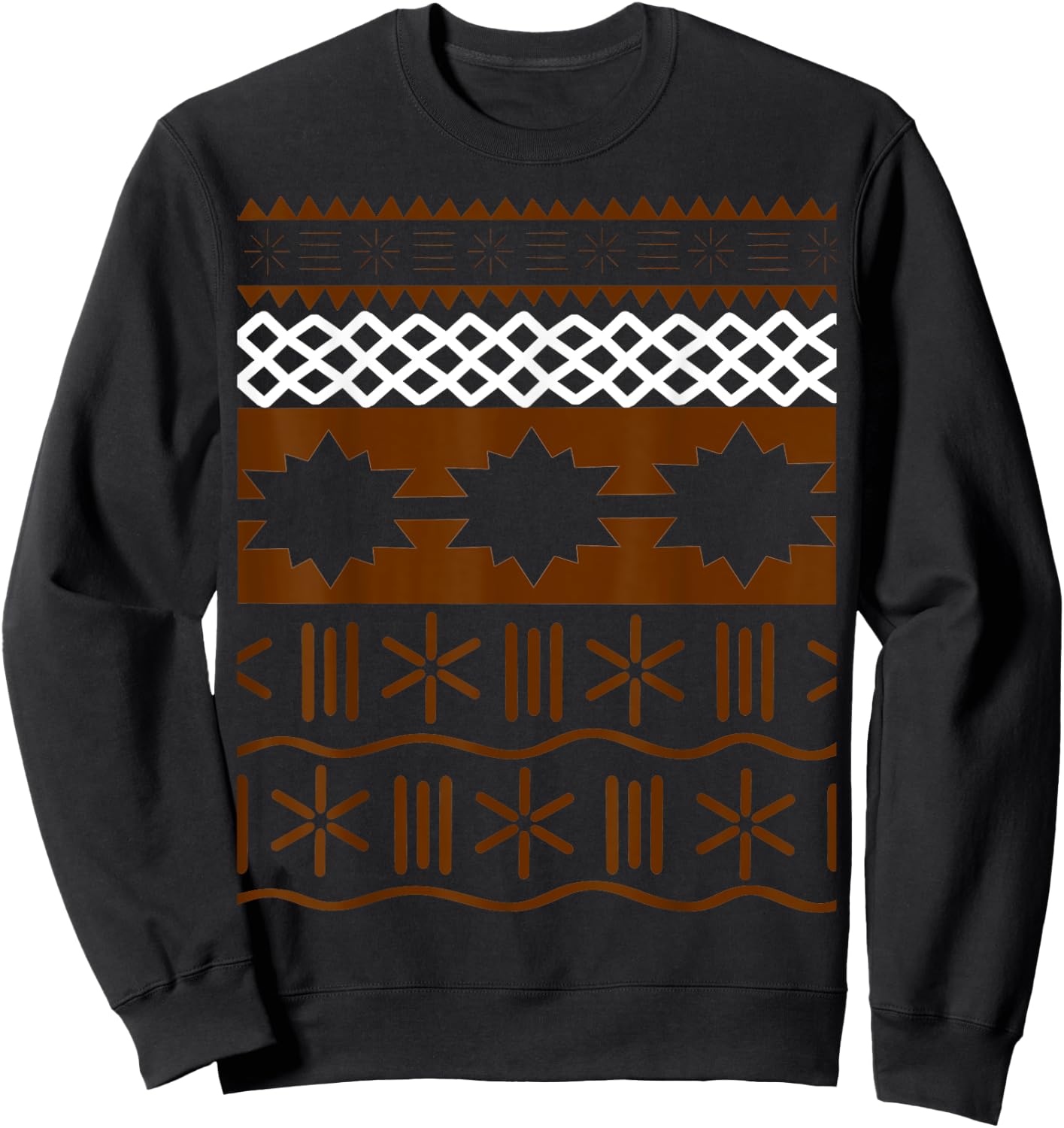 Hawaiian/Polynesian Patterned Sweatshirt - Sweatshirt | Black