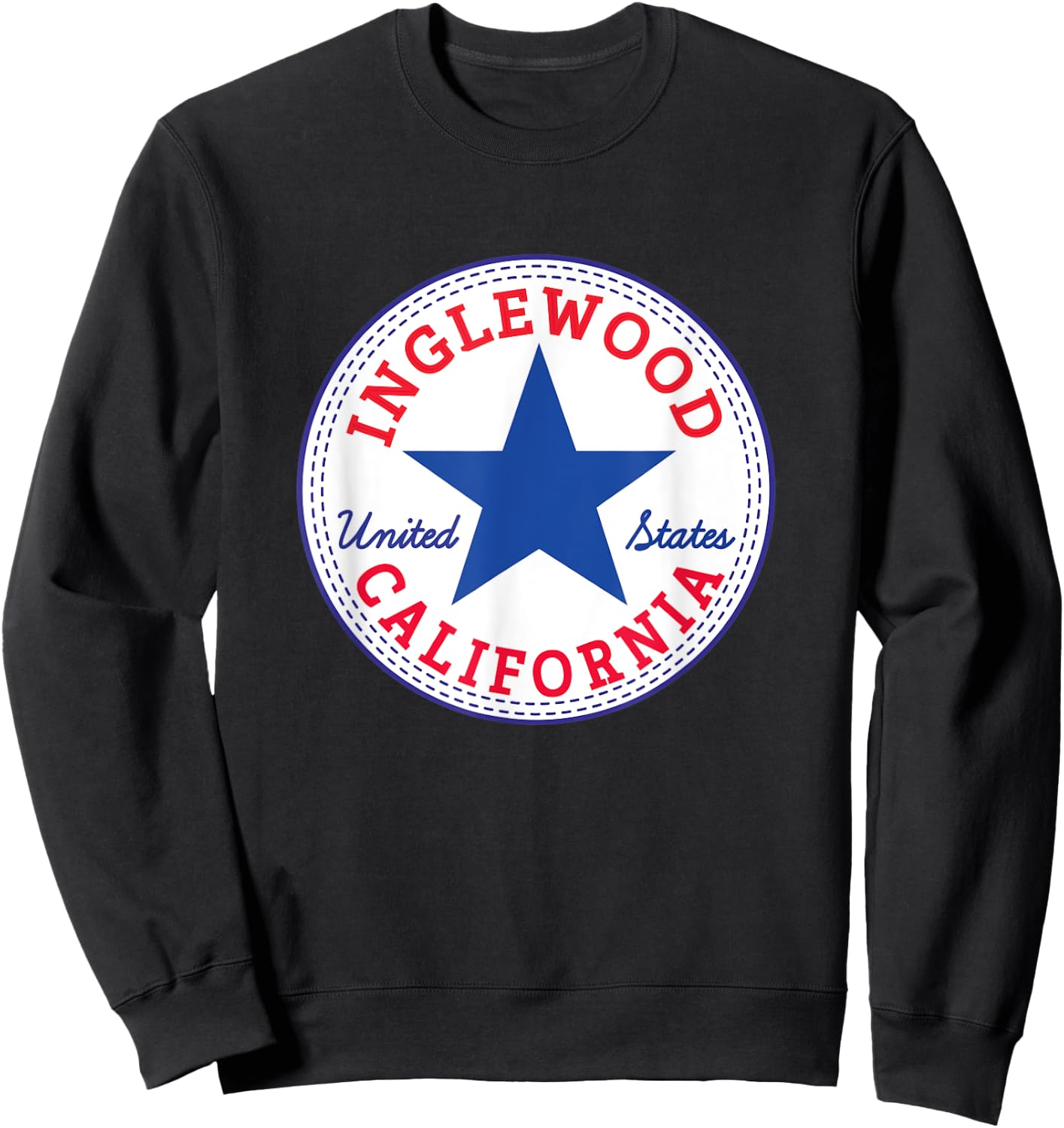 Inglewood Los Angeles County California urban Surf Outfit Sweatshirt - Sweatshirt | Black