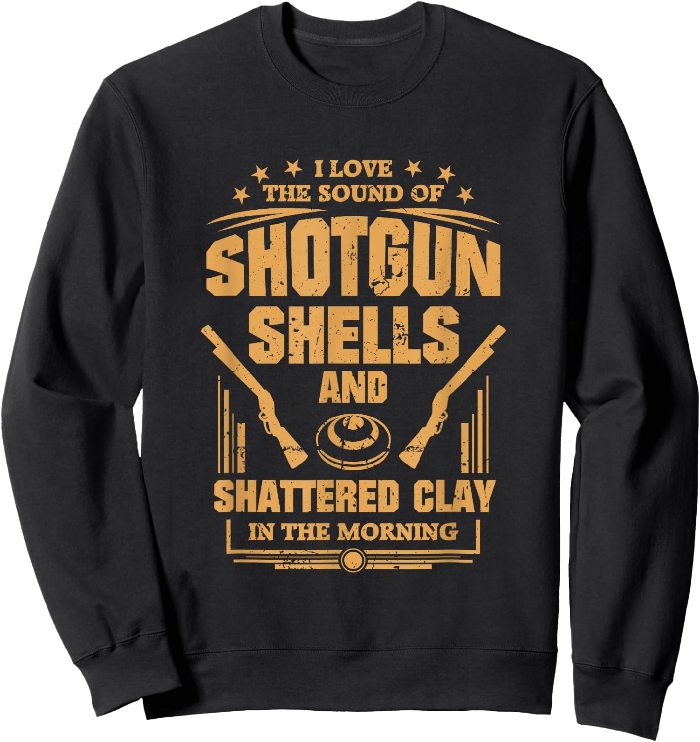 Funny Trap Skeet Shooting Shirt Sound Of Shotgun Shells Sweatshirt - Sweatshirt | Black