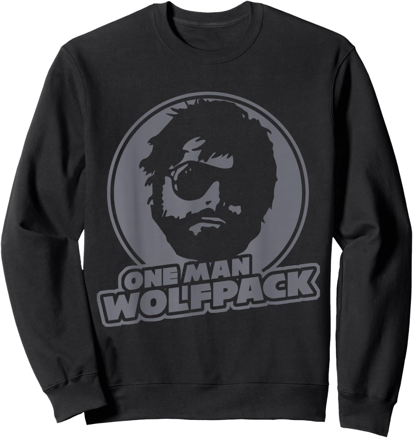 One Man Wolf Pack | Lifetime Wolf Pack Member Sweatshirt - Sweatshirt | Black