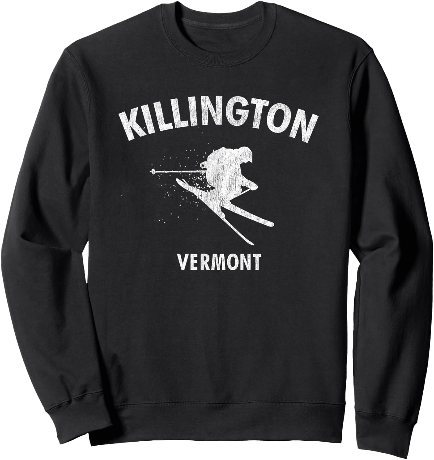Killington Skiing Vermont Ski Sweatshirt - Sweatshirt | Black