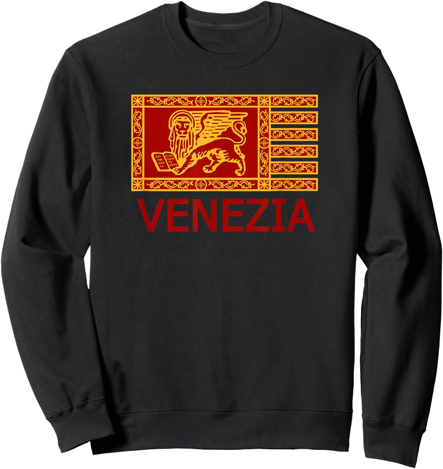 Venezia Flag Venice Italy Italia Sweatshirt - Sweatshirt | Black