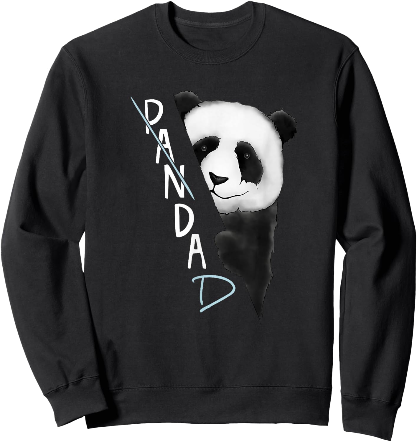 PanDAD | Panda Bear Bad Dad Joke Fathers Day Sweatshirt - Sweatshirt | Black