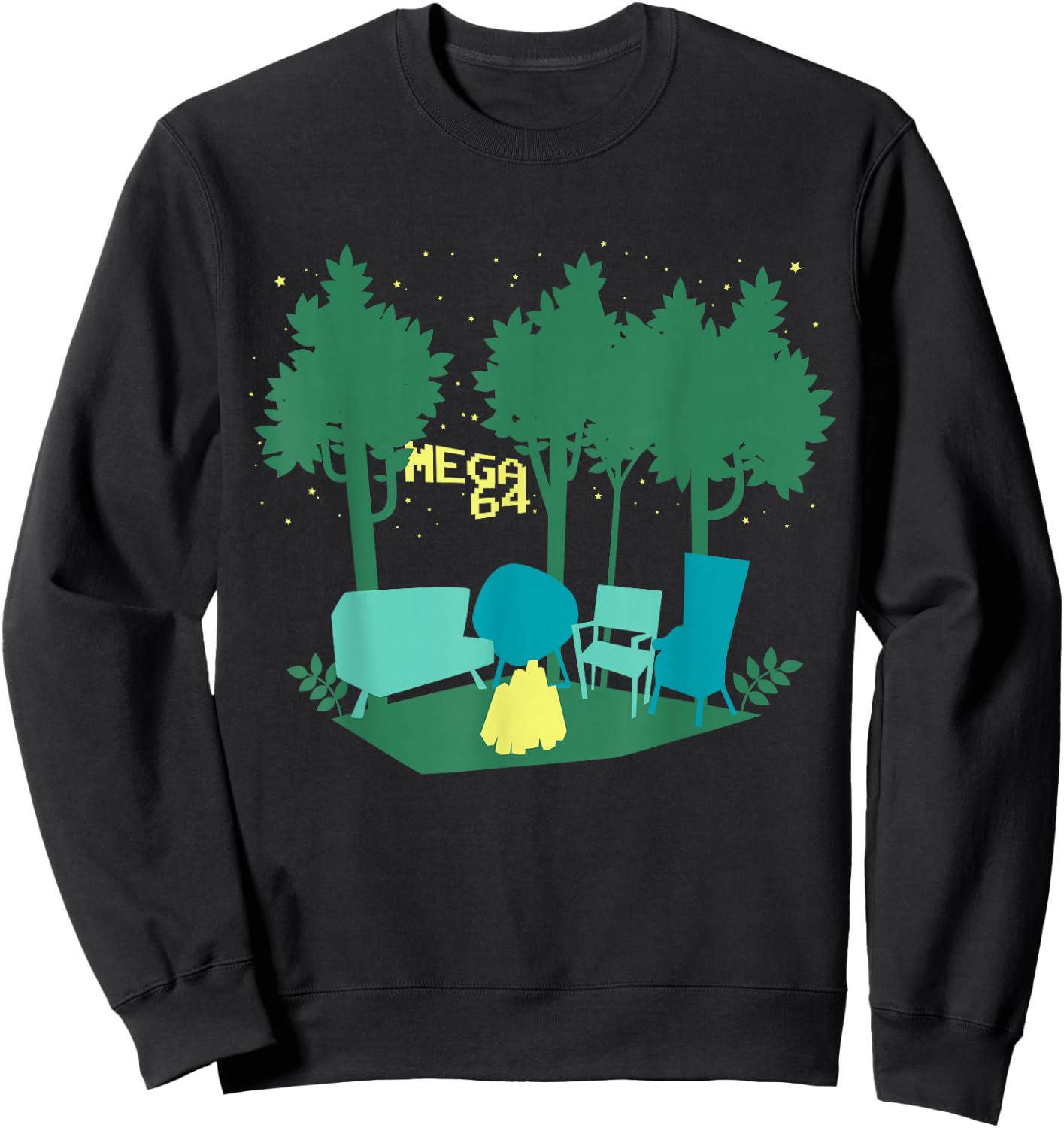 Mega64 Campfire Shirt Sweatshirt - Sweatshirt | Black