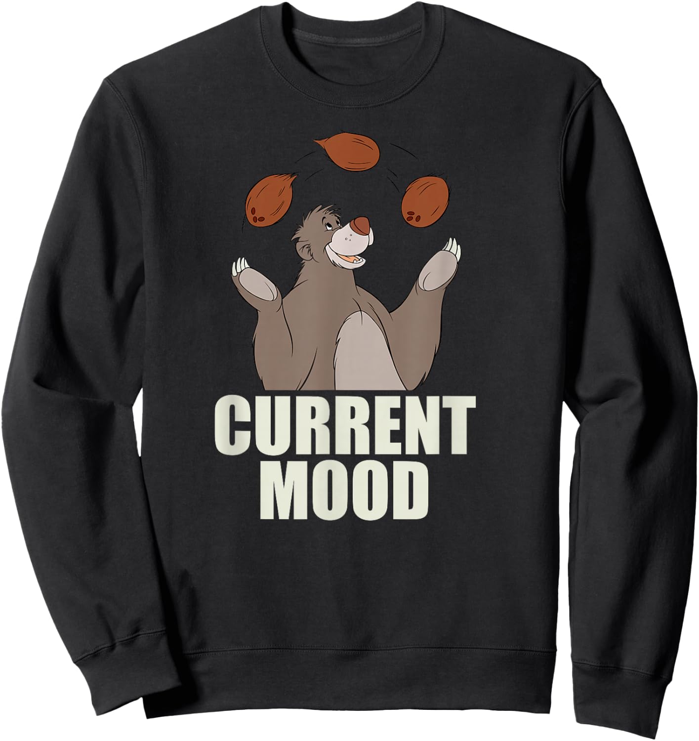 Disney - The Jungle Book Baloo Current Mood Sweatshirt - Sweatshirt | Black