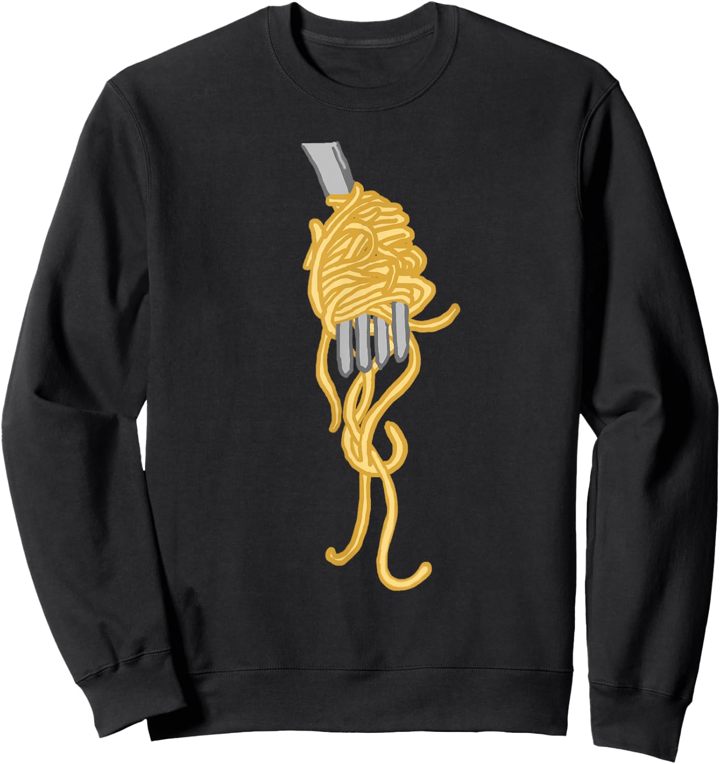Spaghetti Pasta Noodles Italian Kitchen Chef Gourmet Sweatshirt - Sweatshirt | Black
