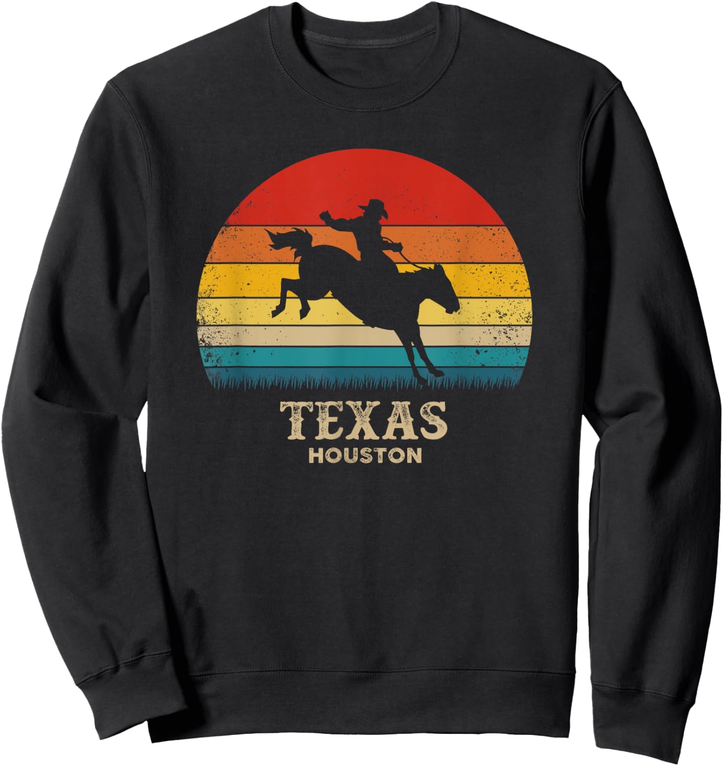 Vintage Texas - Houston Rodeo Souvenir Sweatshirt - Sweatshirt | Black