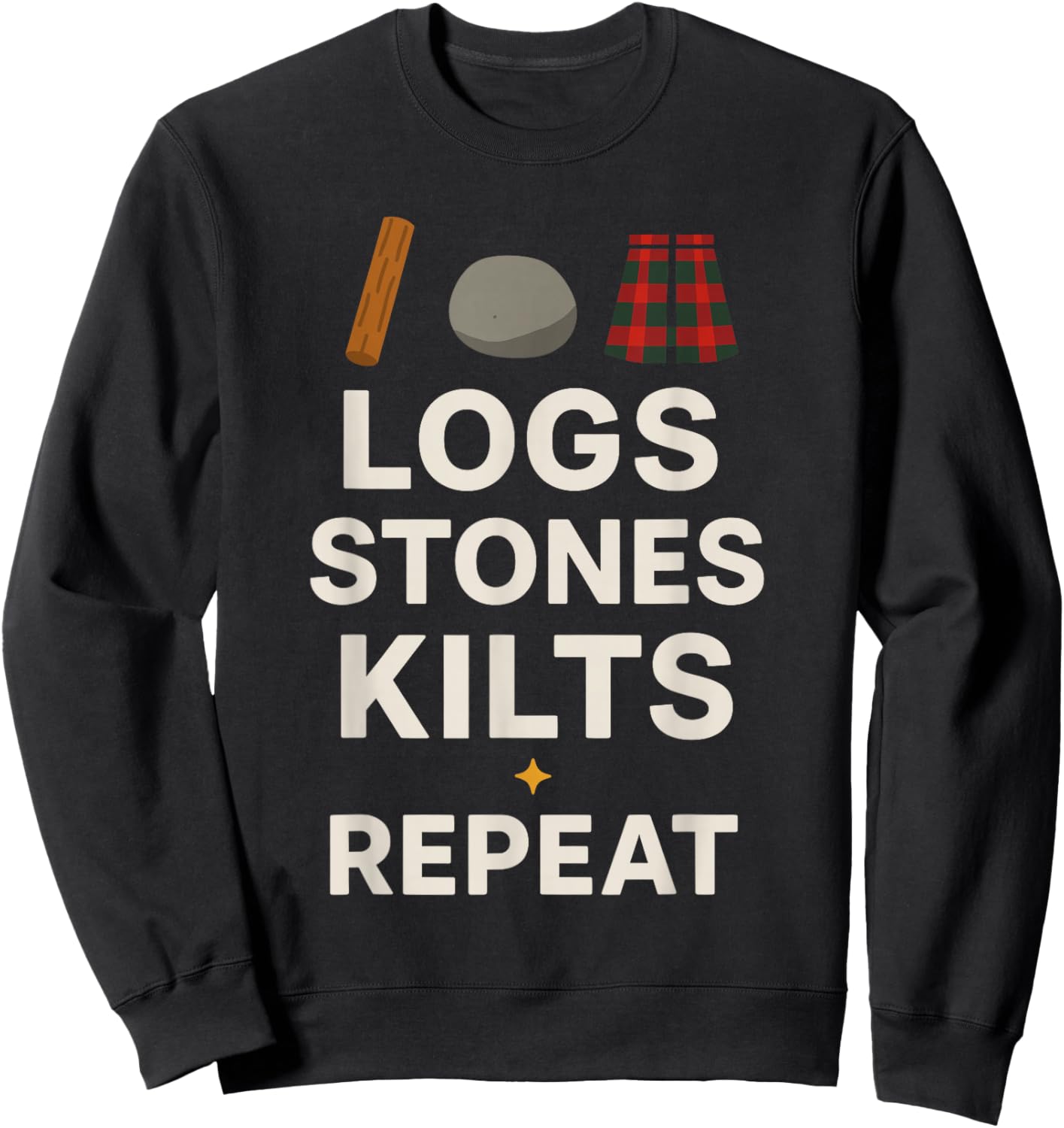 Highland Games Caber Tosser Clan Pride Scotland Strength Sweatshirt - Sweatshirt | Black