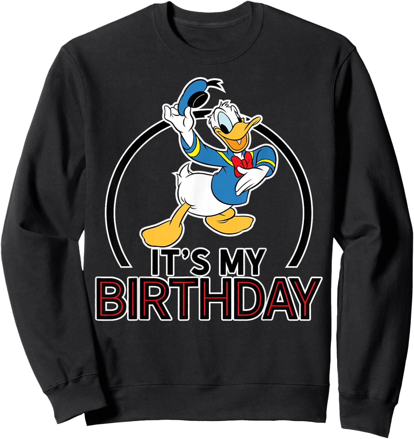 Disney - My Birthday Donald Sweatshirt - Sweatshirt | Black