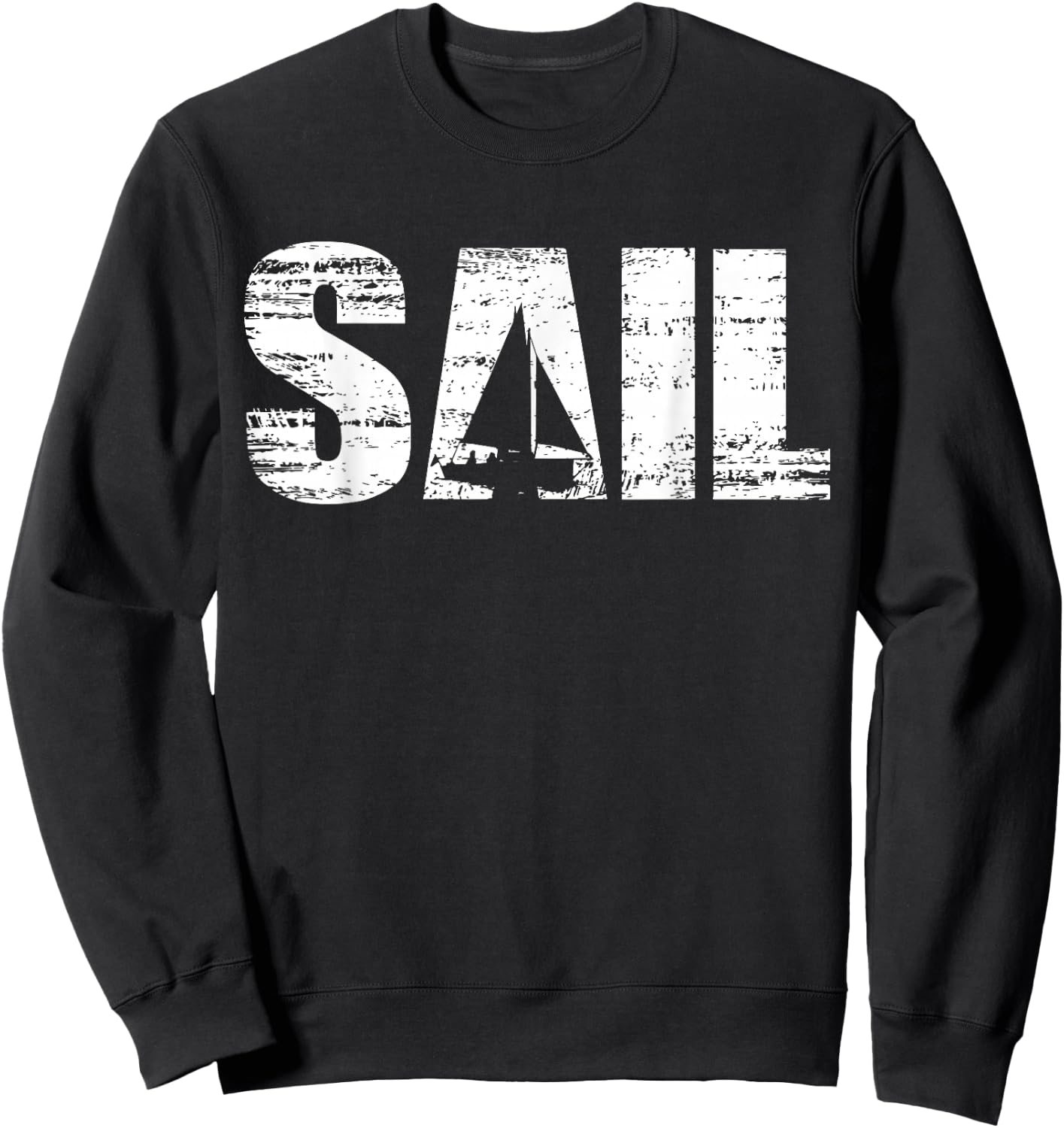 Sail - Distressed Look Sailing for Sailors Sweatshirt - Sweatshirt | Black