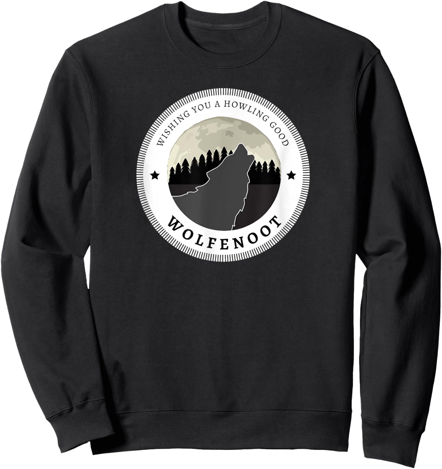 Wolfenoot Shirt Spirit of the Wolf Shirt Gift Sweatshirt - Sweatshirt | Black