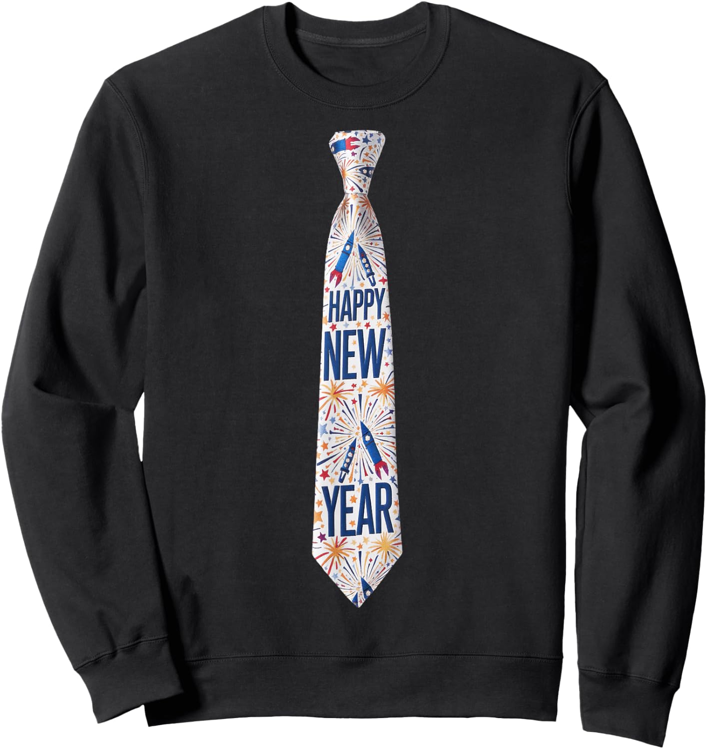 2026 New Year’s Party Fireworks Funny Celebration New Year Sweatshirt - Sweatshirt | Black