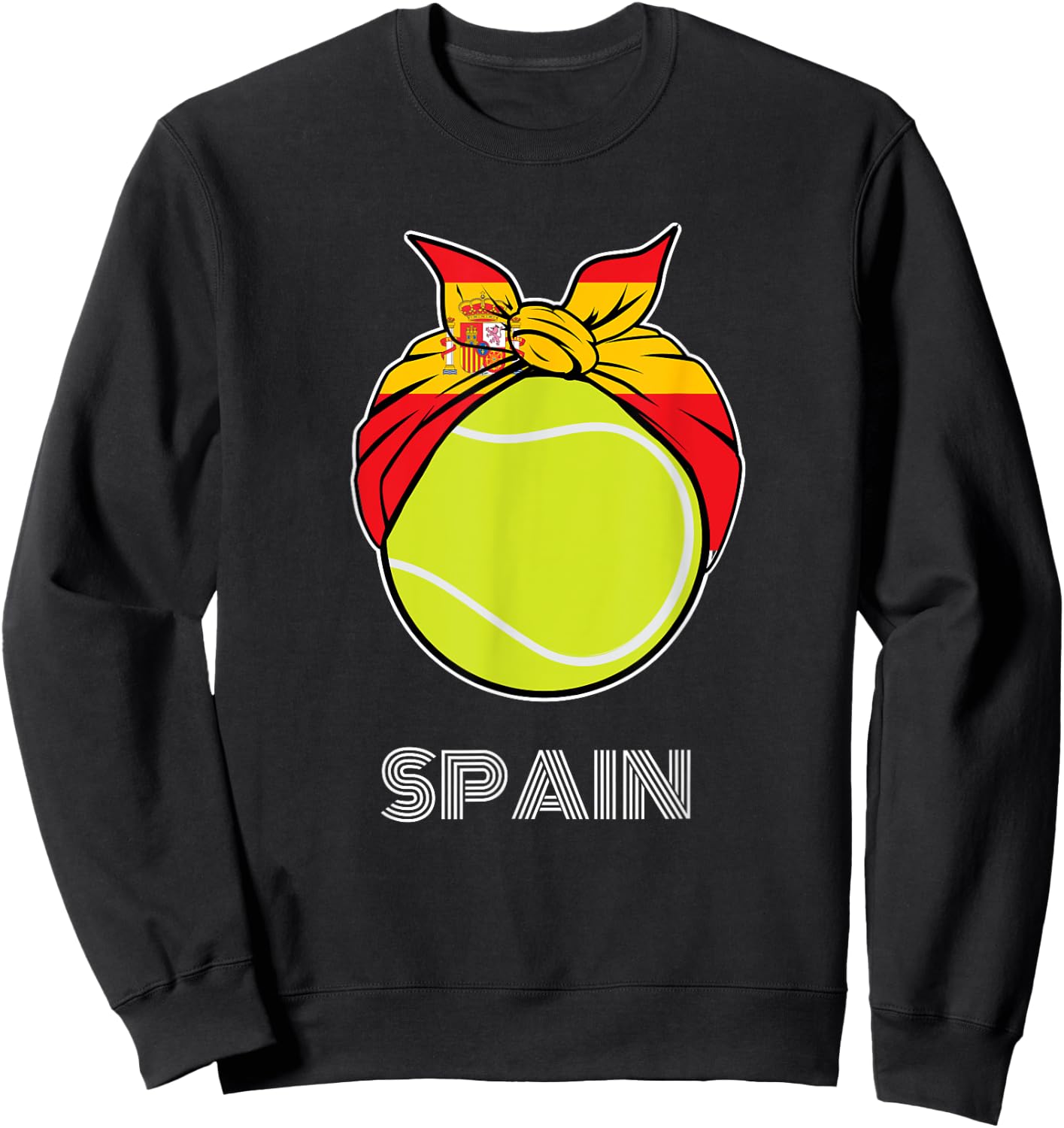 Spain Tennis Top for Spanish Players, Fans or Coach Sweatshirt - Sweatshirt | Black