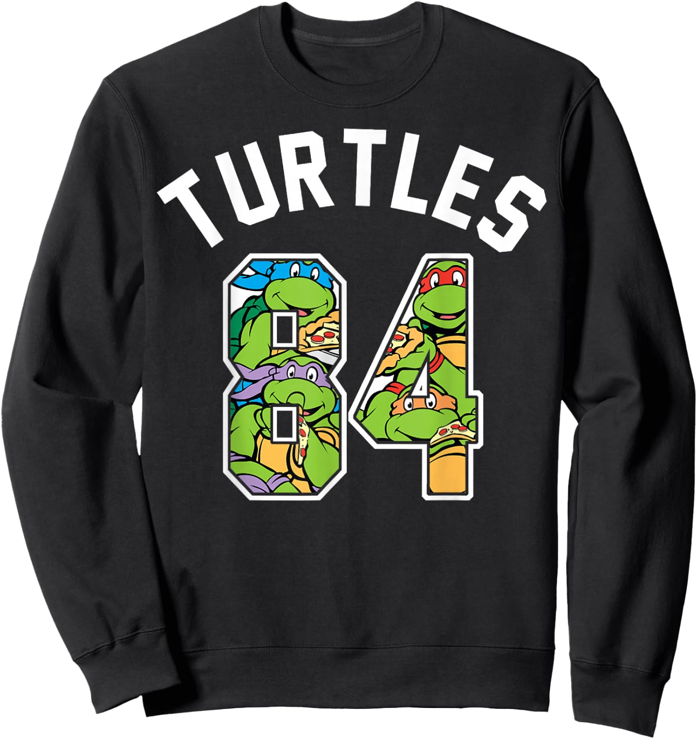 Teenage Mutant Ninja Turtles 84' Group Collage Sweatshirt - Sweatshirt | Black