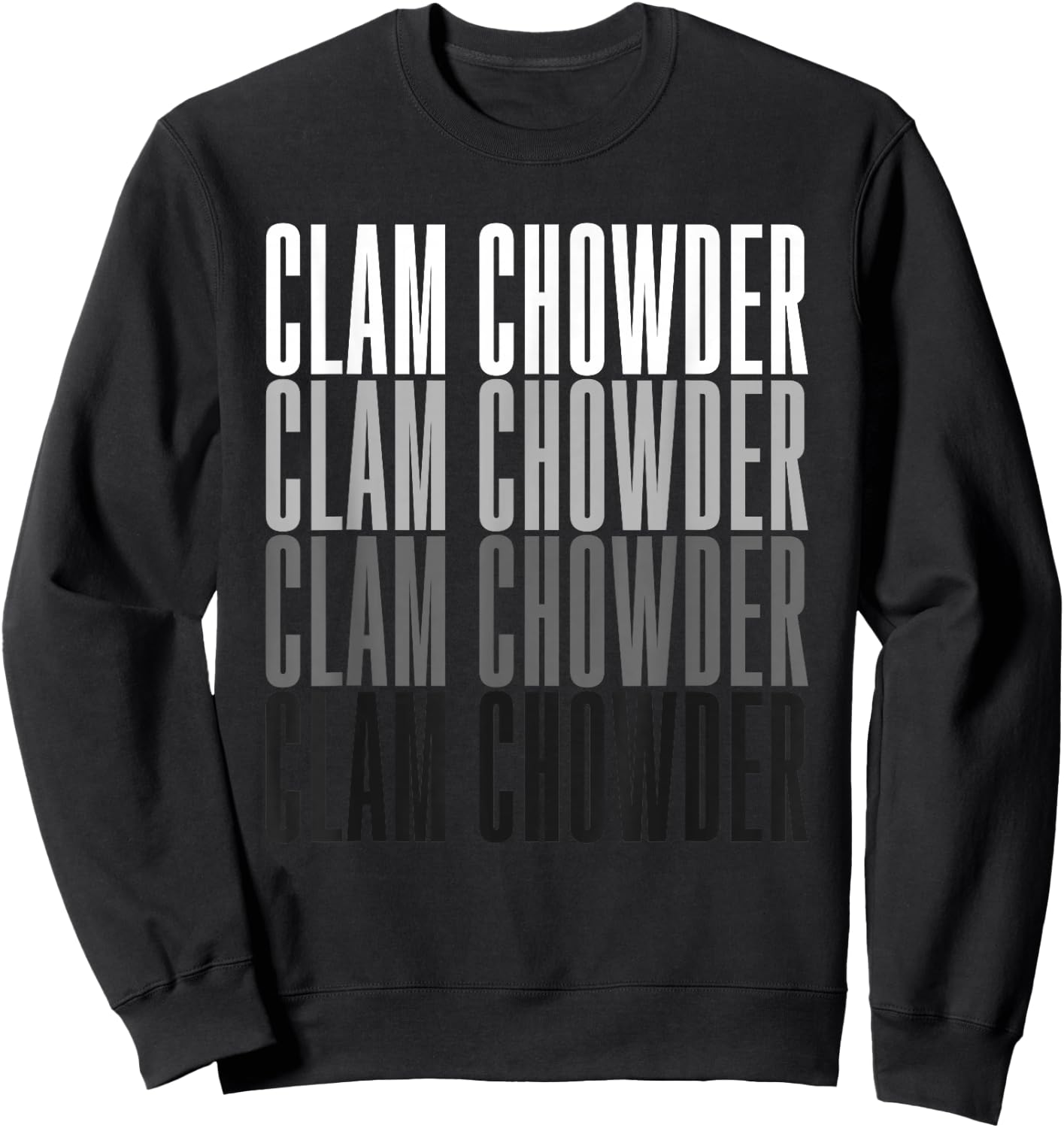 Clam Chowder Seafood Gift Sweatshirt - Sweatshirt | Black