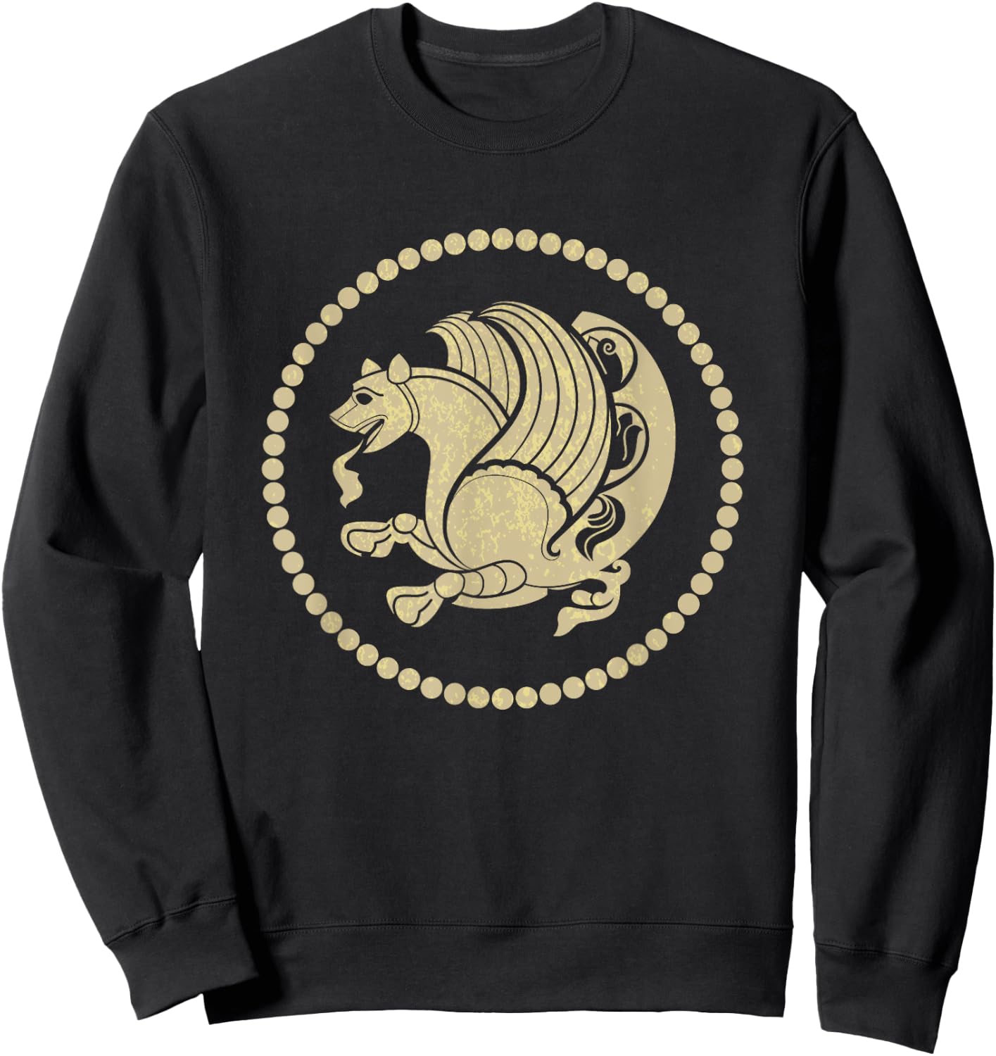 Simurgh Iranian Mythology Senmurv Persia Symbol Sweatshirt - Sweatshirt | Black