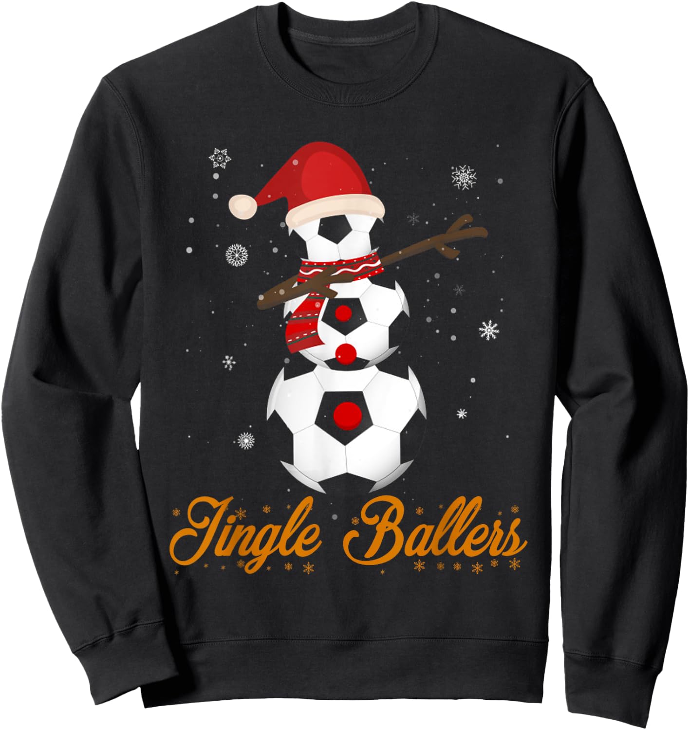 Christmas Soccer Football Jingle Ballers Gift Sweatshirt - Sweatshirt | Black