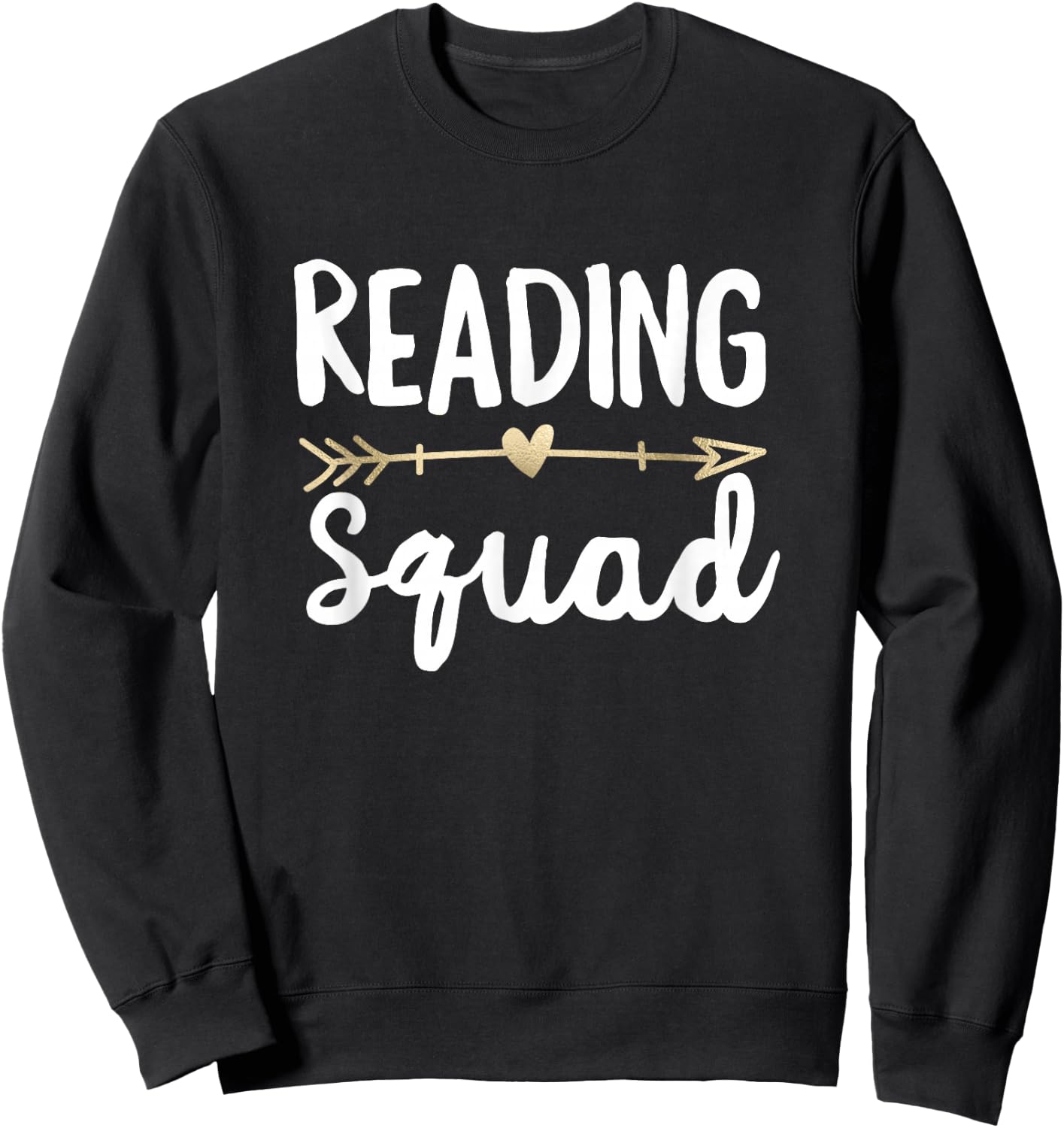 Reading Squad Doodle Teacher Gift Arrow Team Reader Sweatshirt - Sweatshirt | Black