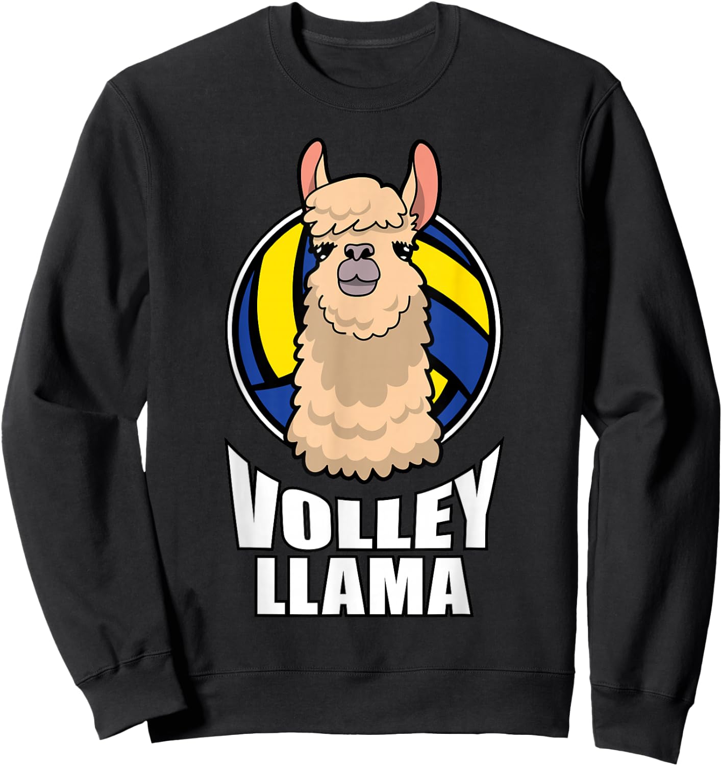 Volley Llama Volleyball Sweatshirt - Sweatshirt | Black